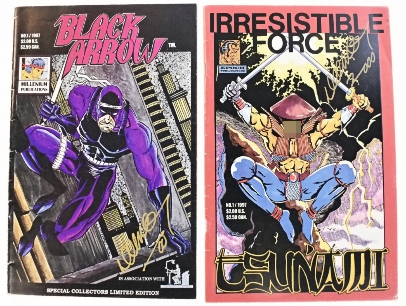 2-Signed Comics by Donald McQuay