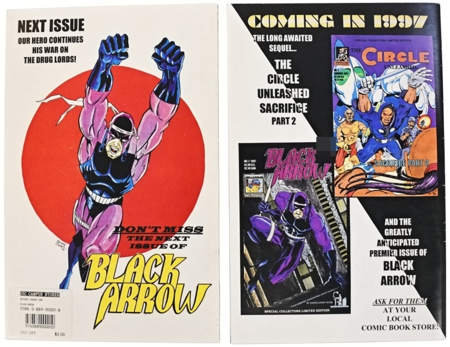 2-Signed Comics by Donald McQuay