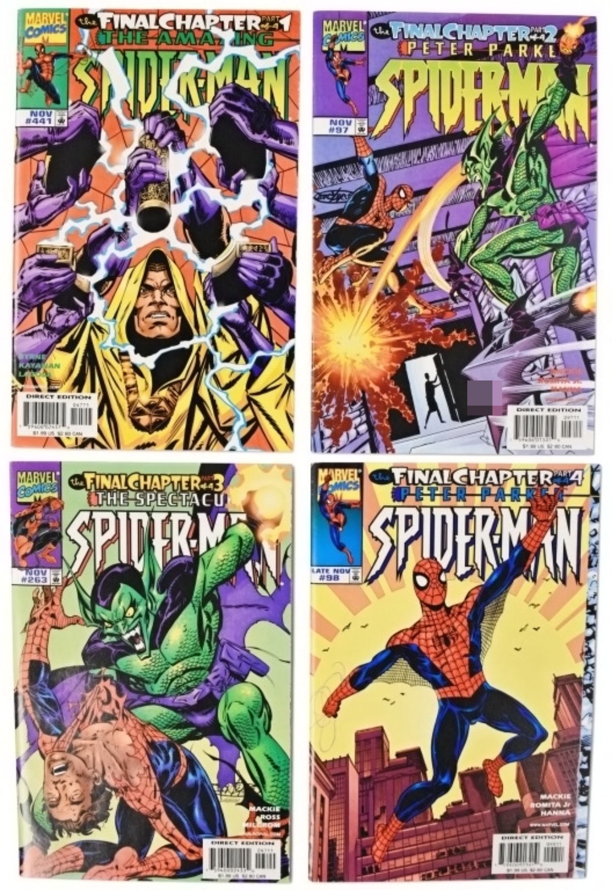 The Final Chapter Marvel Comics Parts 1 thru 4