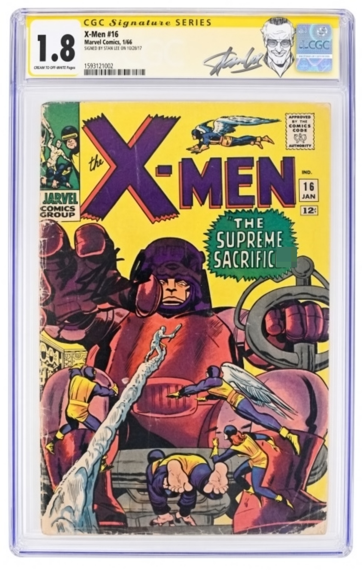1966 X-Men #16 CGC 1.8 Signature Series