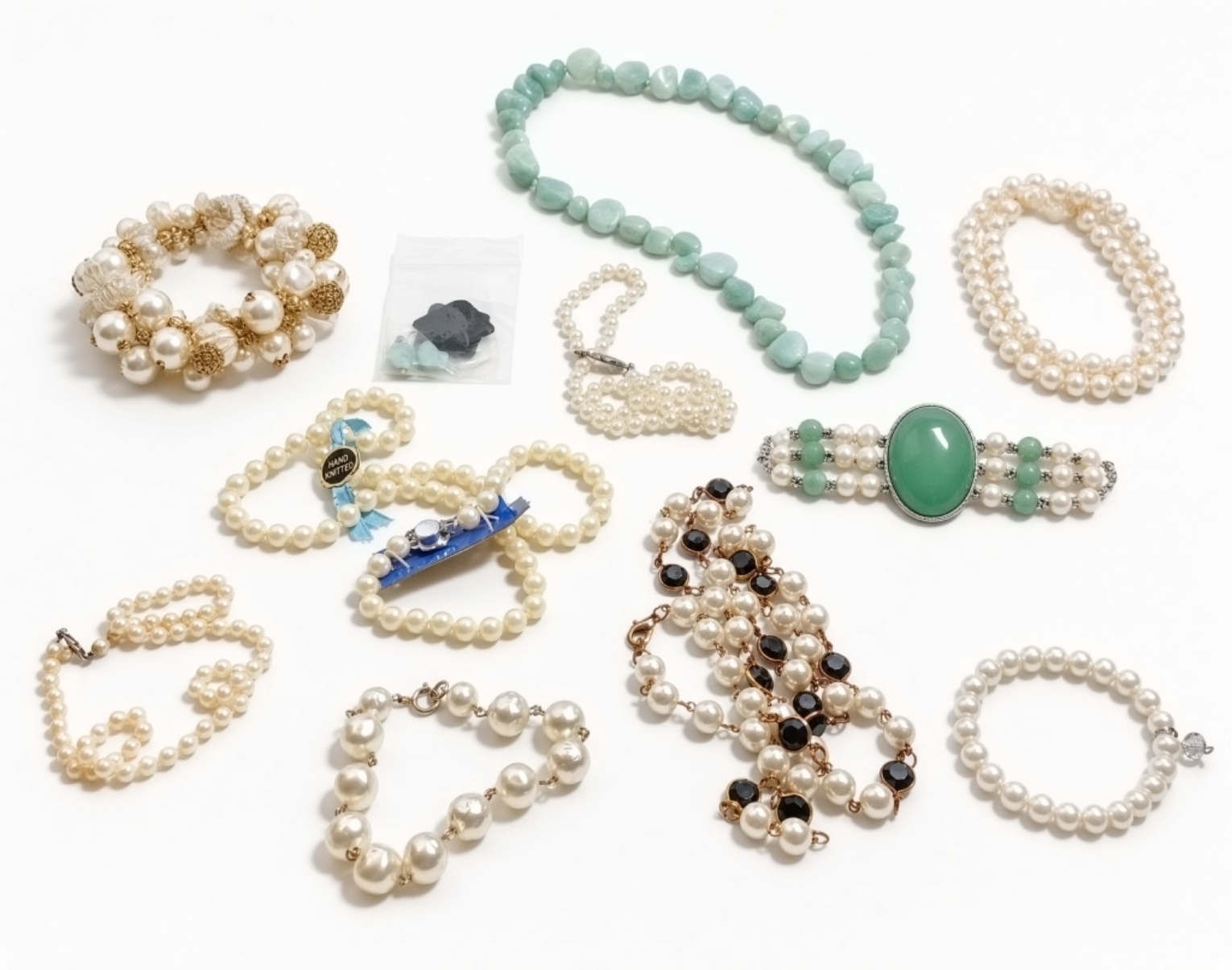 Vintage Jewelry Lot Faux Pearls, Necklaces & More