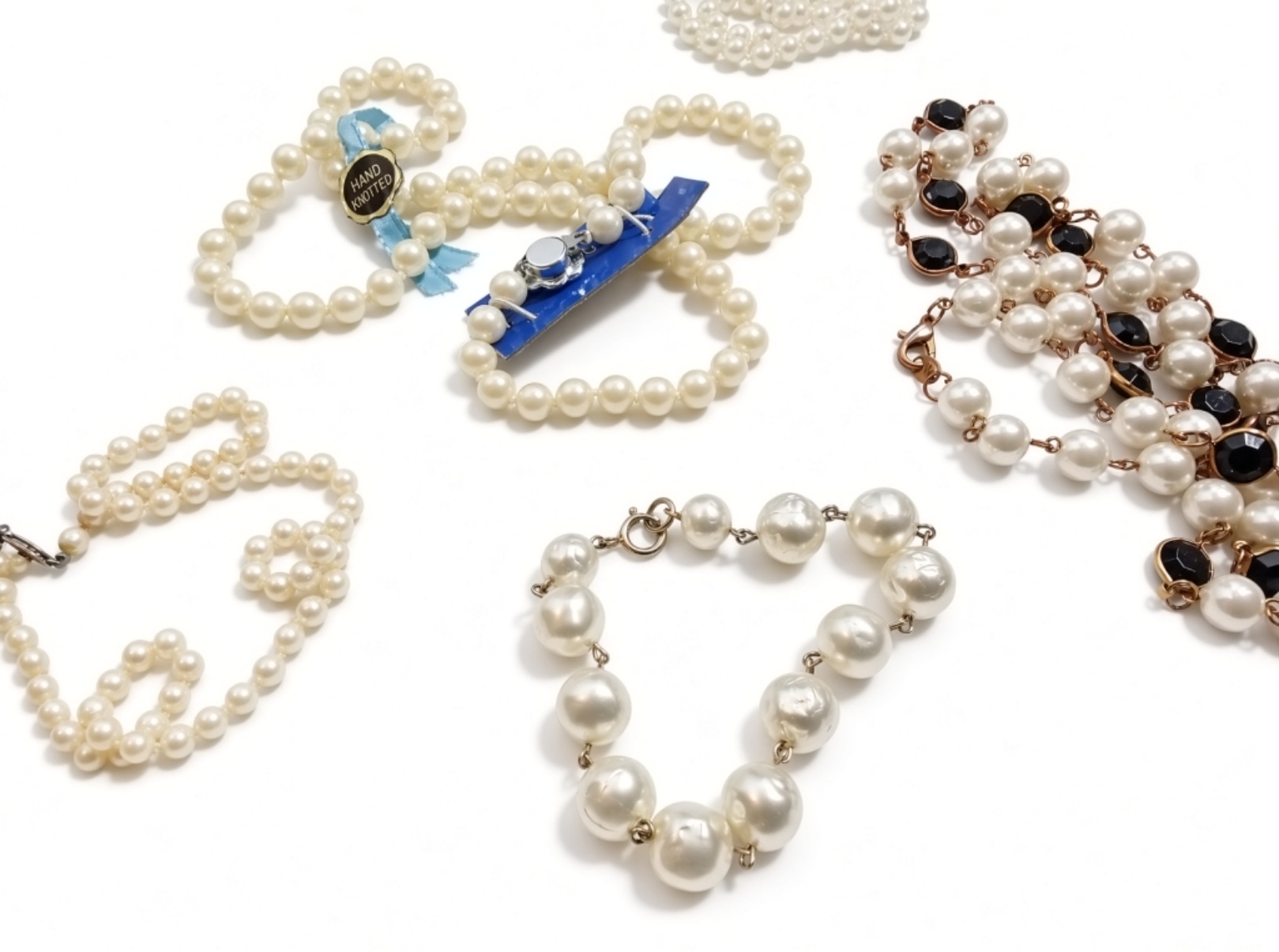 Vintage Jewelry Lot Faux Pearls, Necklaces & More