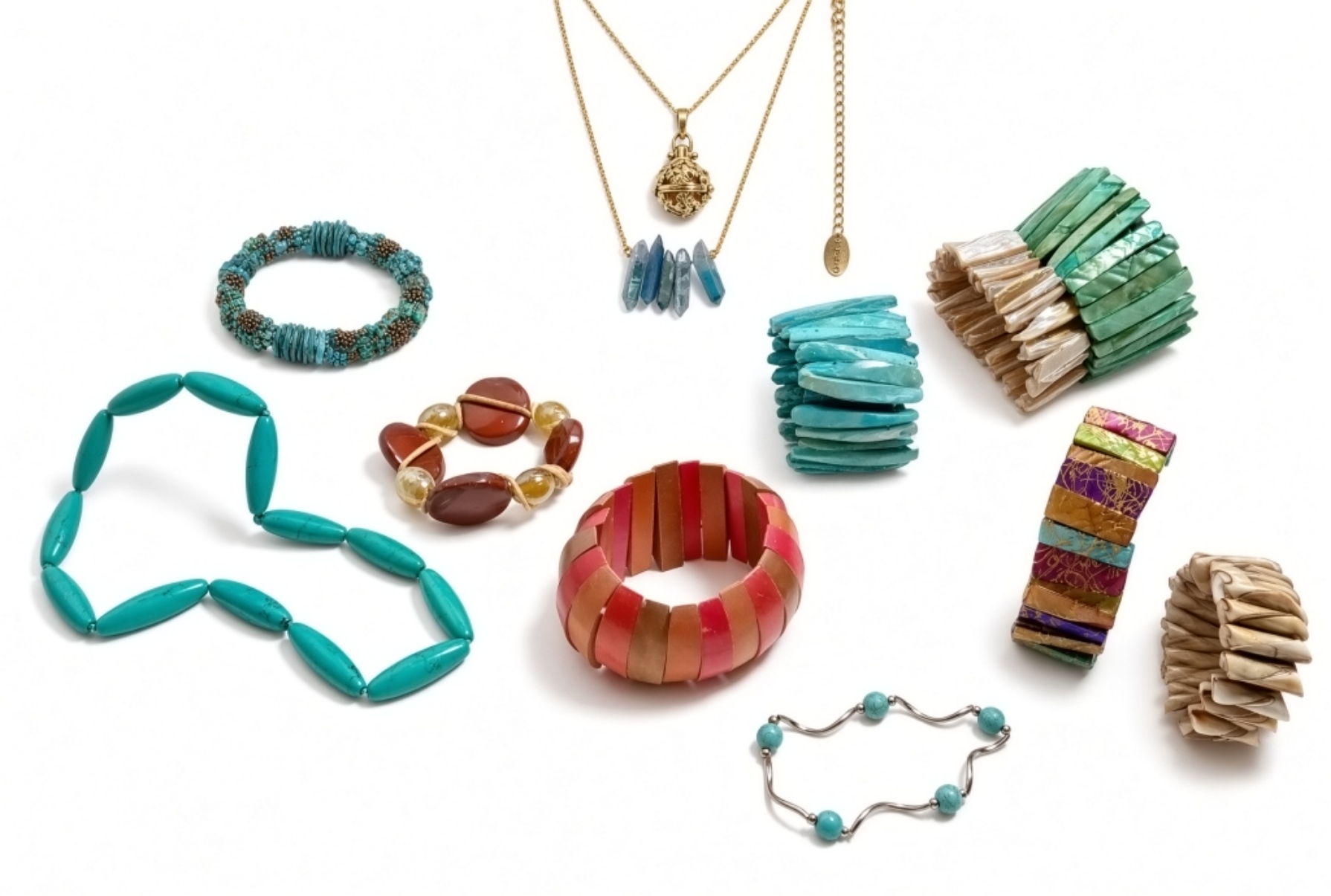 Chunky Boho Statement Jewelry Lot