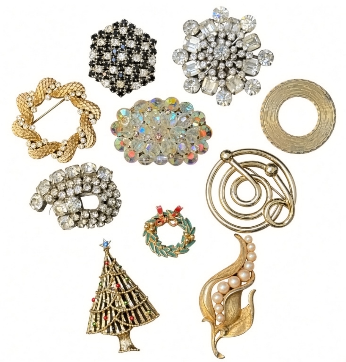 Vintage Estate Brooch Lot