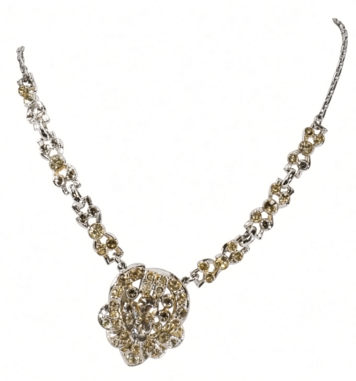 Vintage Glam Rhinestone Necklace Lot