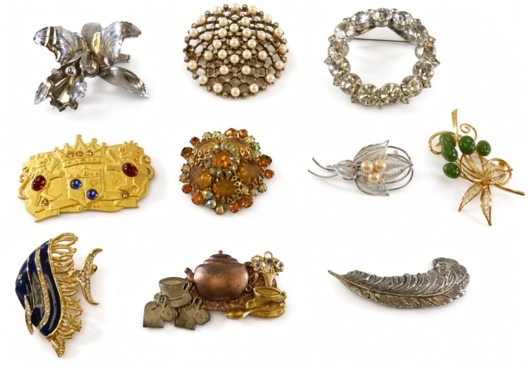 Mixed Vintage Brooch Lot