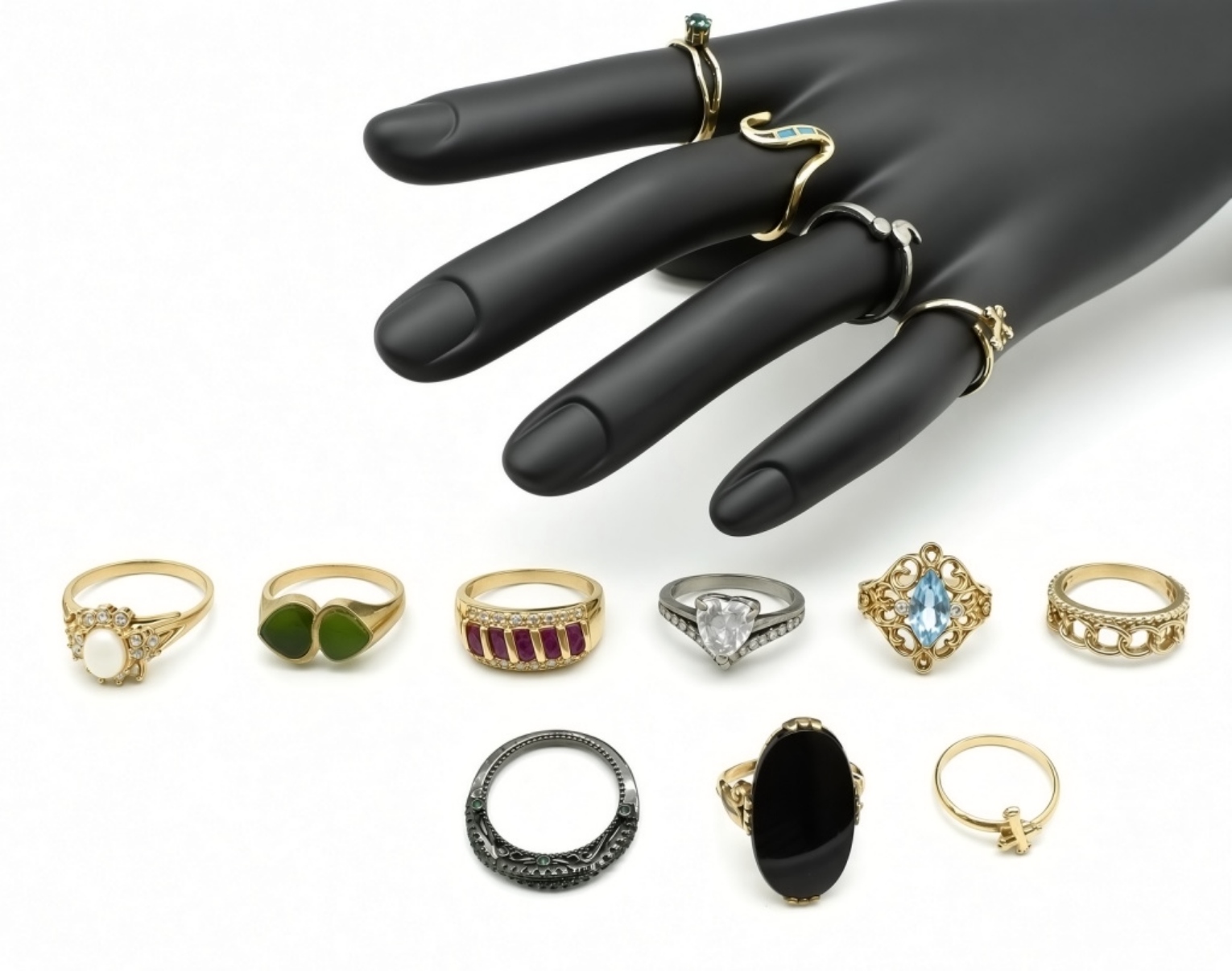 Vintage Estate Ring Lot 13pc