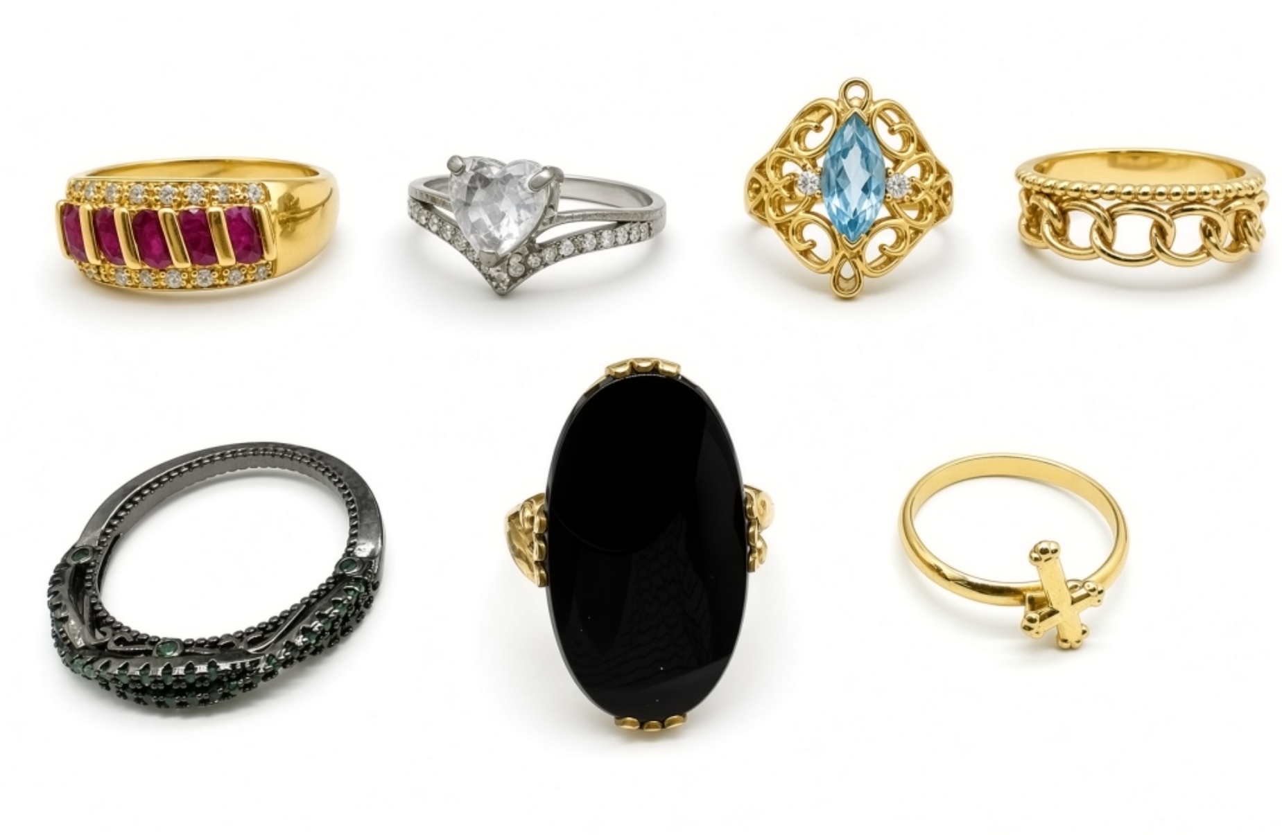 Vintage Estate Ring Lot 13pc