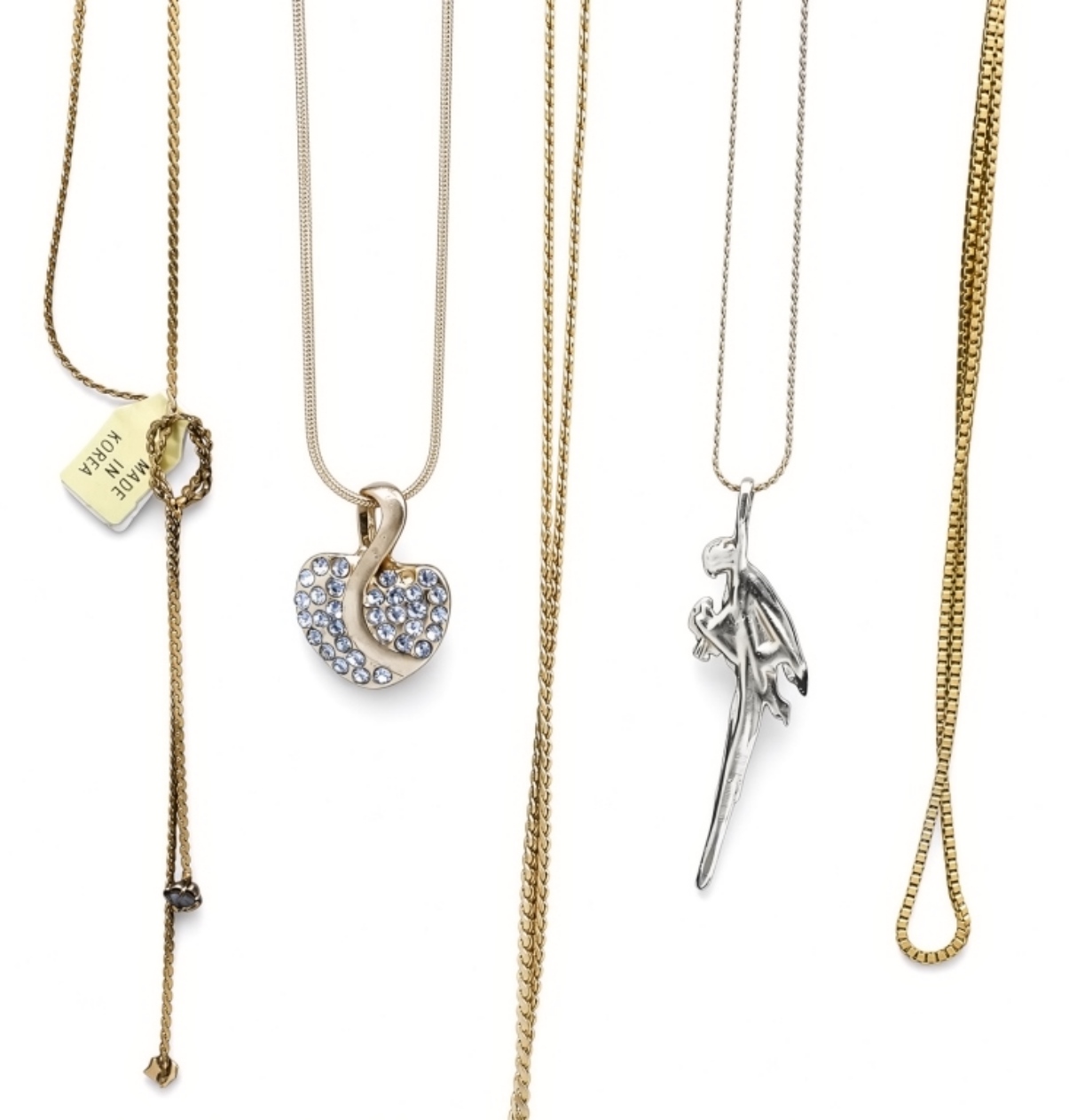 Vintage Estate Gold Tone Necklace Lot - 13pc