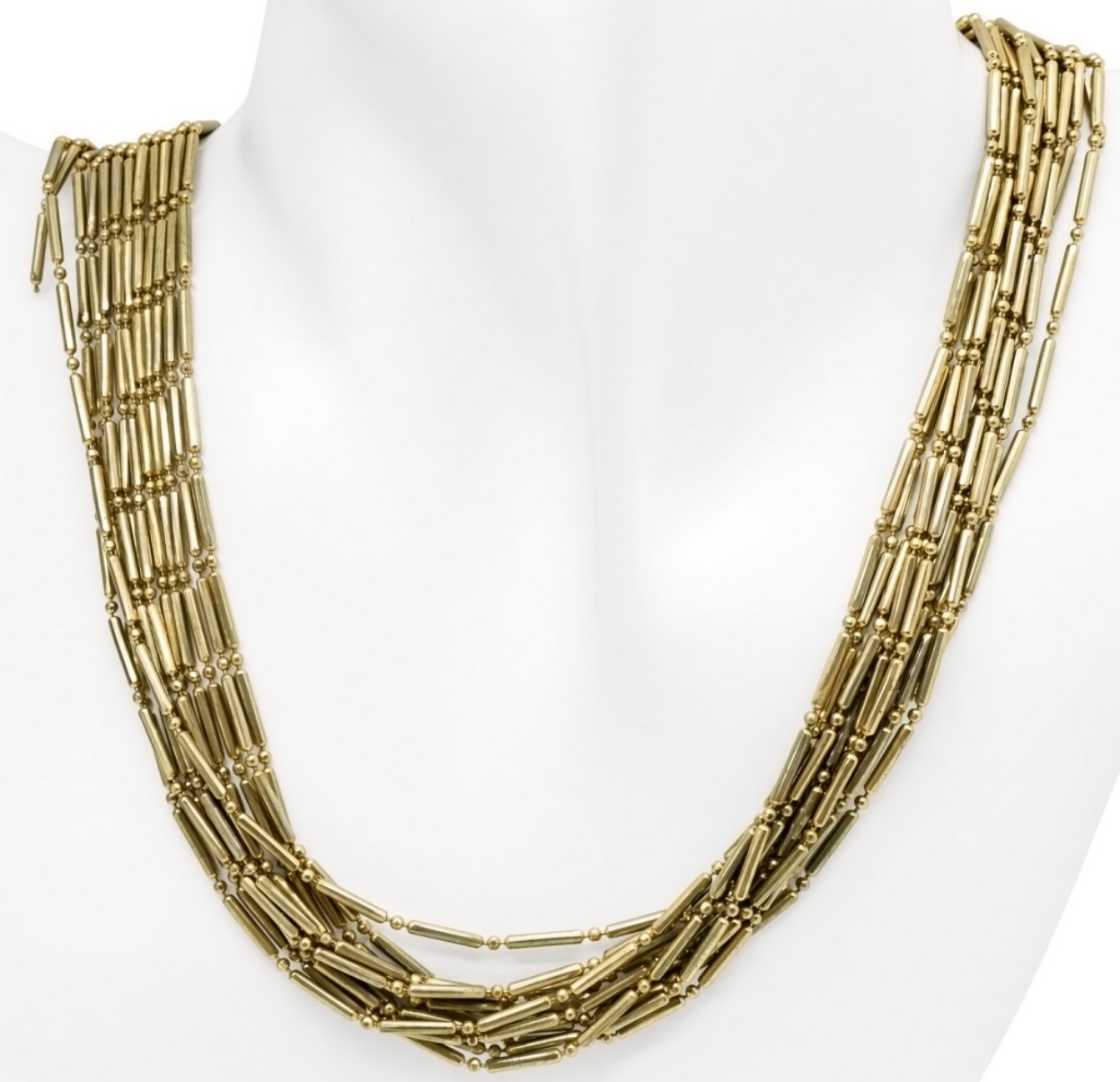 Faux Pearls & Multi-Strand Gold-Tone Necklaces