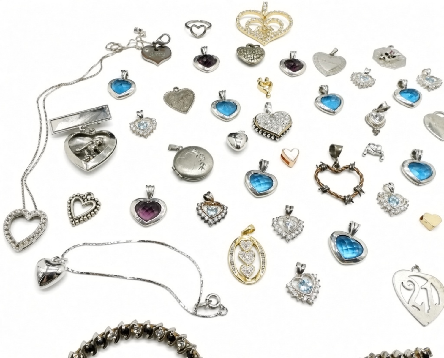 Massive Collection of Vintage Estate Pendants