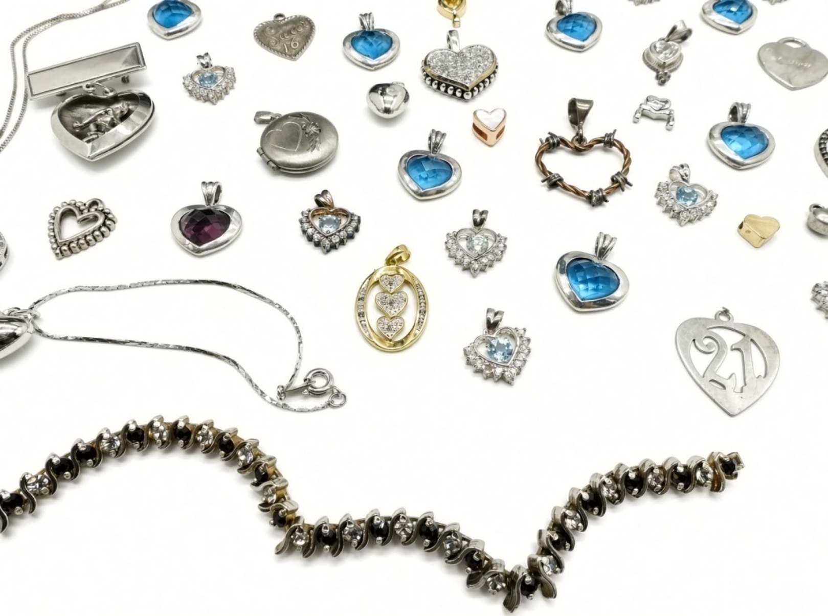 Massive Collection of Vintage Estate Pendants