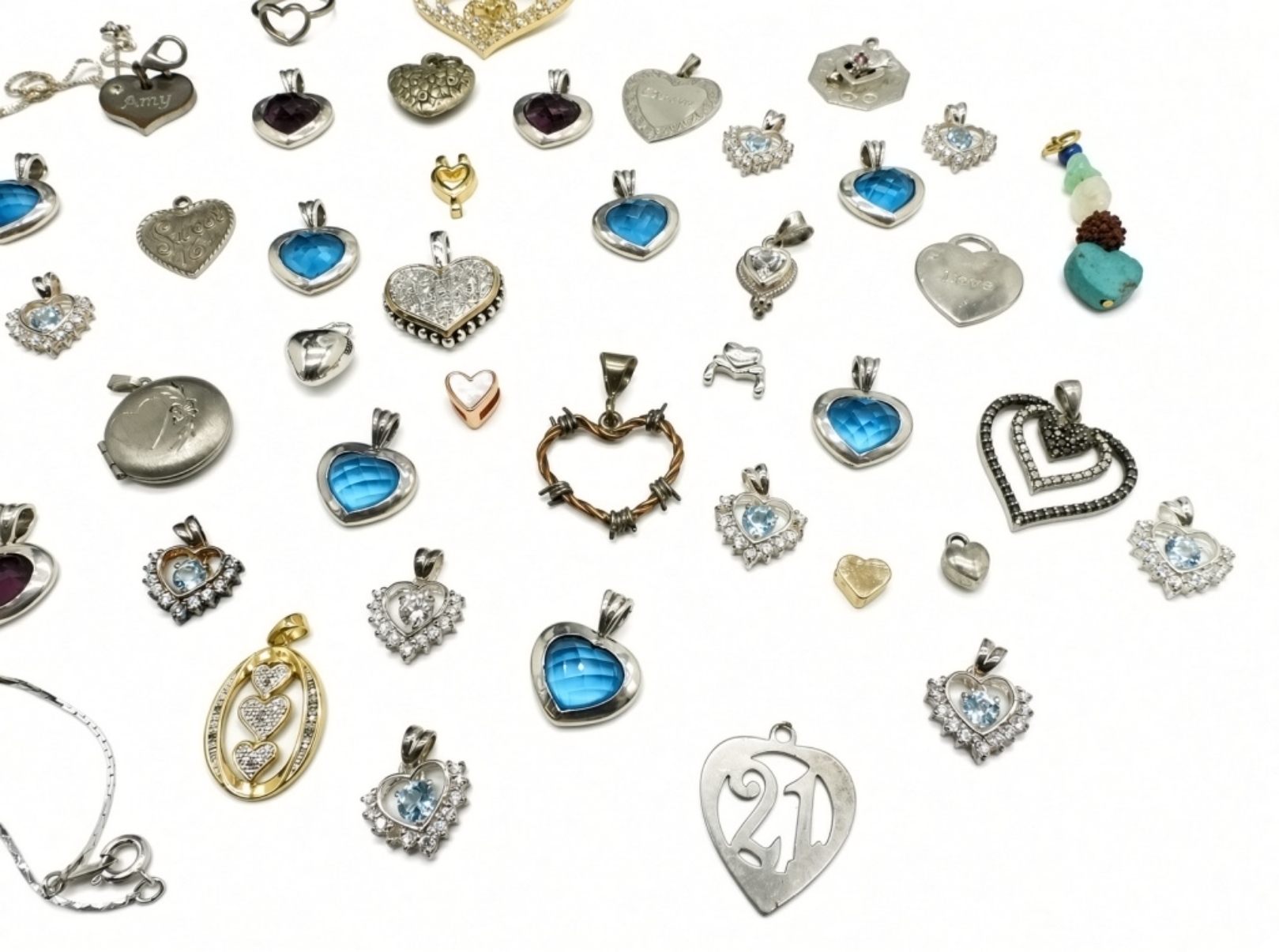 Massive Collection of Vintage Estate Pendants