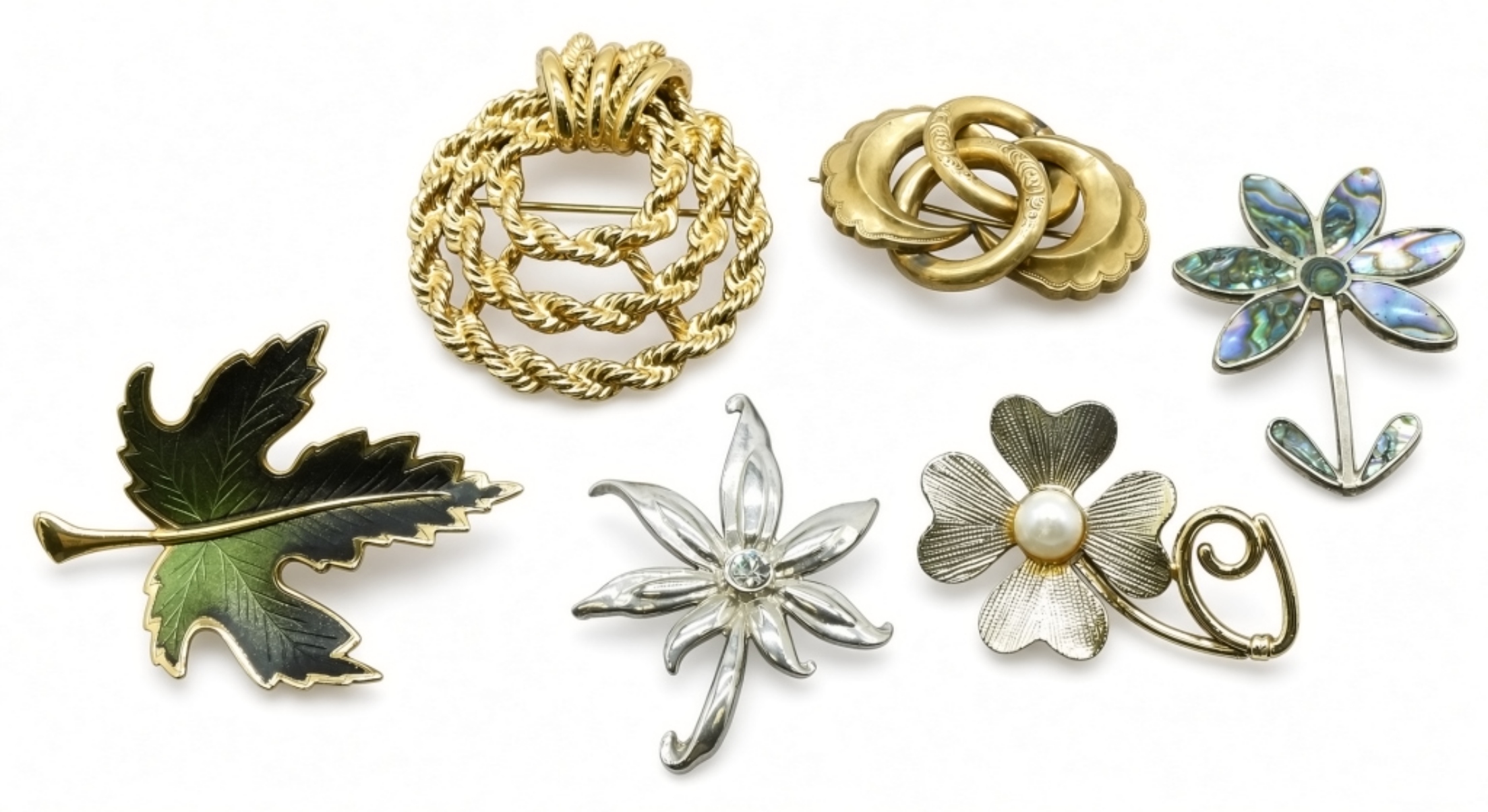 Costume Jewelry Brooch Collection