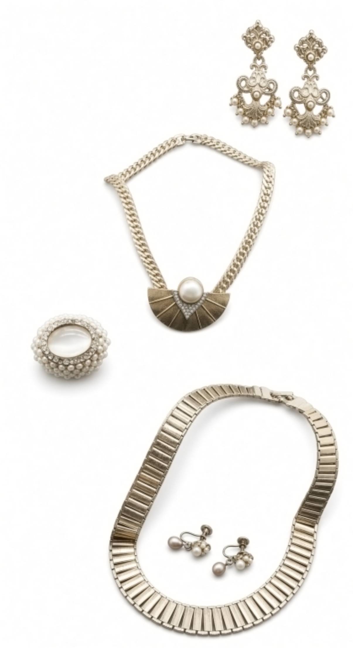 Vintage Gold-tone Jewelry Set