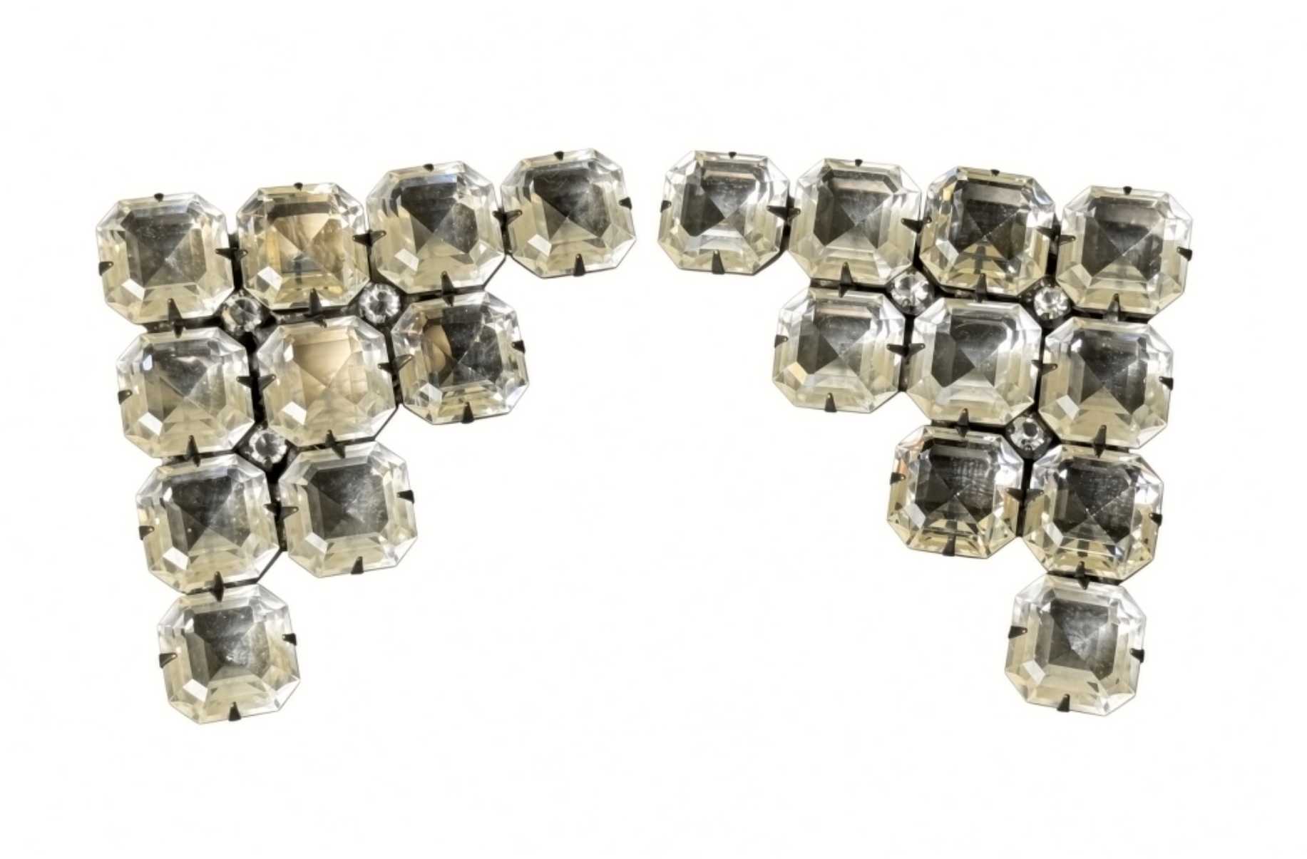 Prong-Set Clear Rhinestones