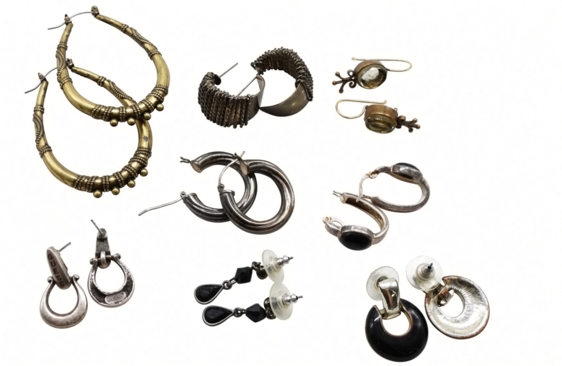 (9) Pair of Vintage Looking Earrings