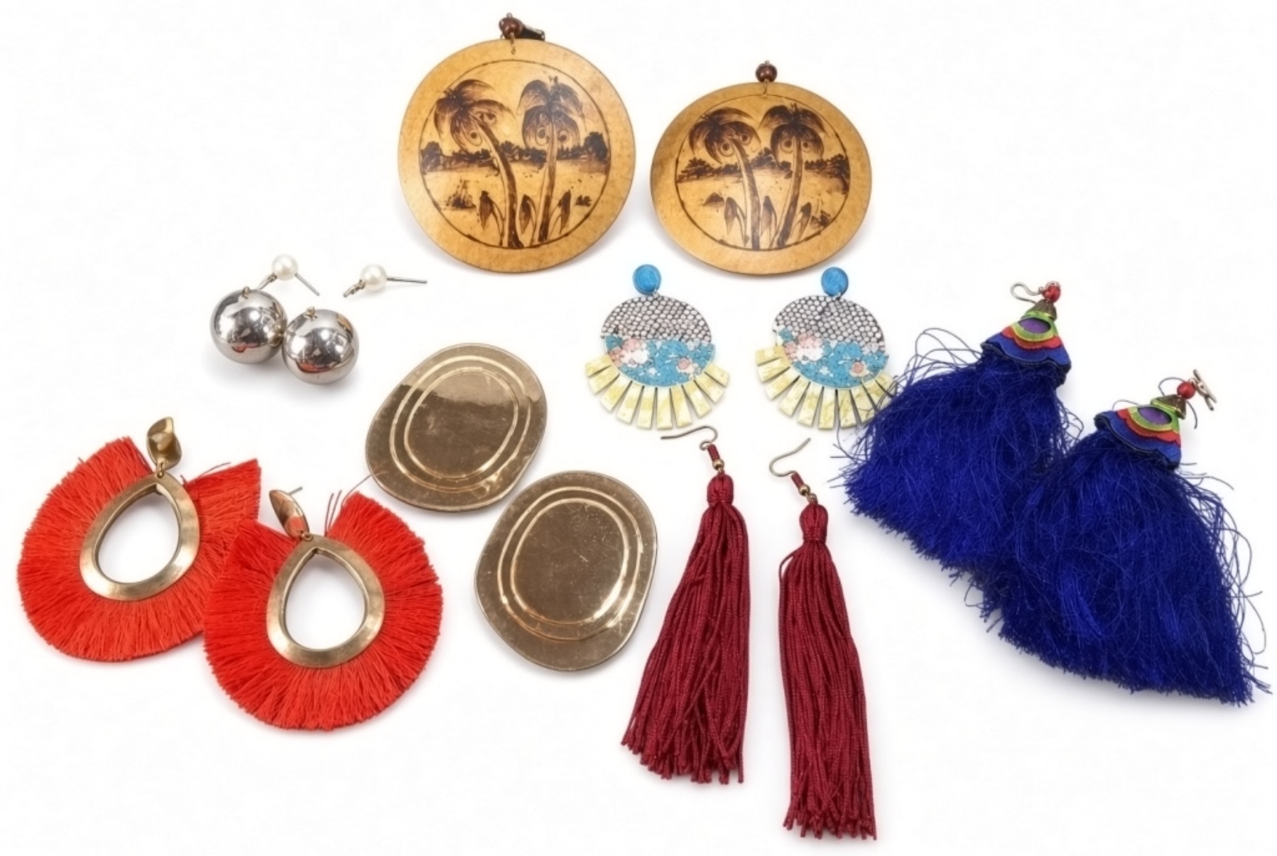Vintage Costume Jewelry Lot, 8 Pieces Mixed