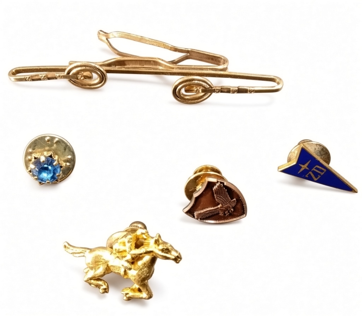 Vintage Gold & Silver-Tone Jewelry Lot, 9 Pieces