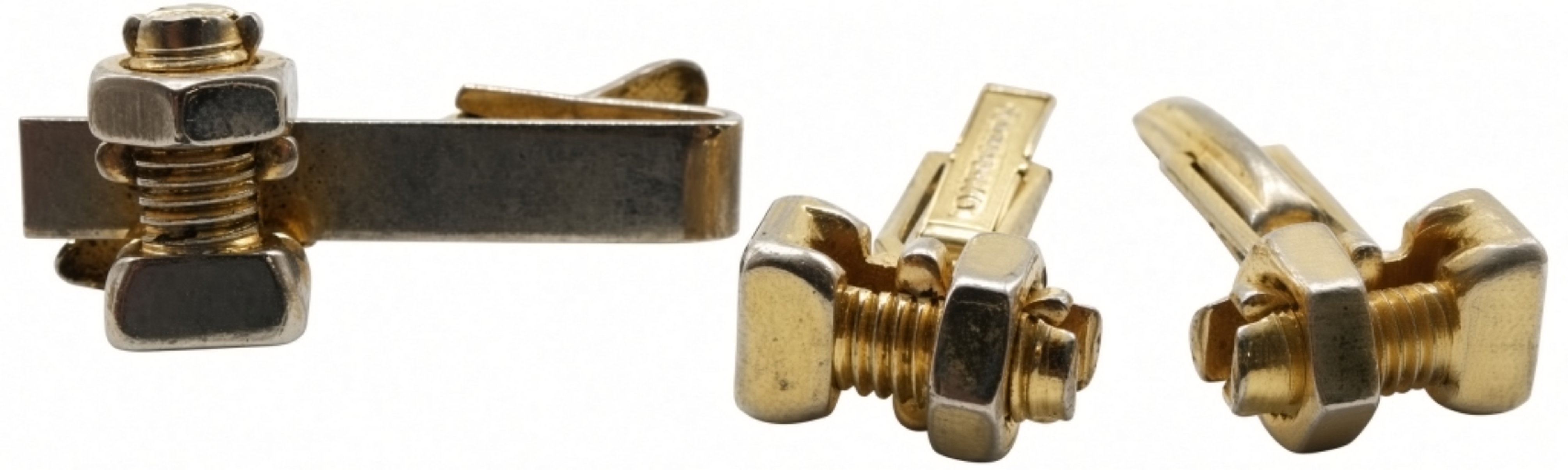 (2) Sets Of Tie Clips & Cuff-Links