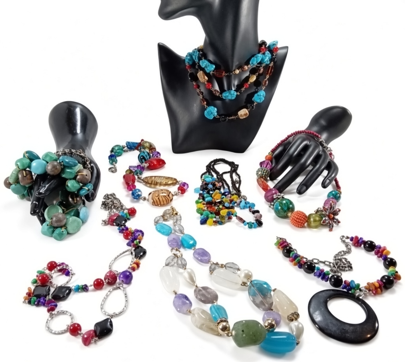 Vintage Beaded Jewelry Lot, Mixed
