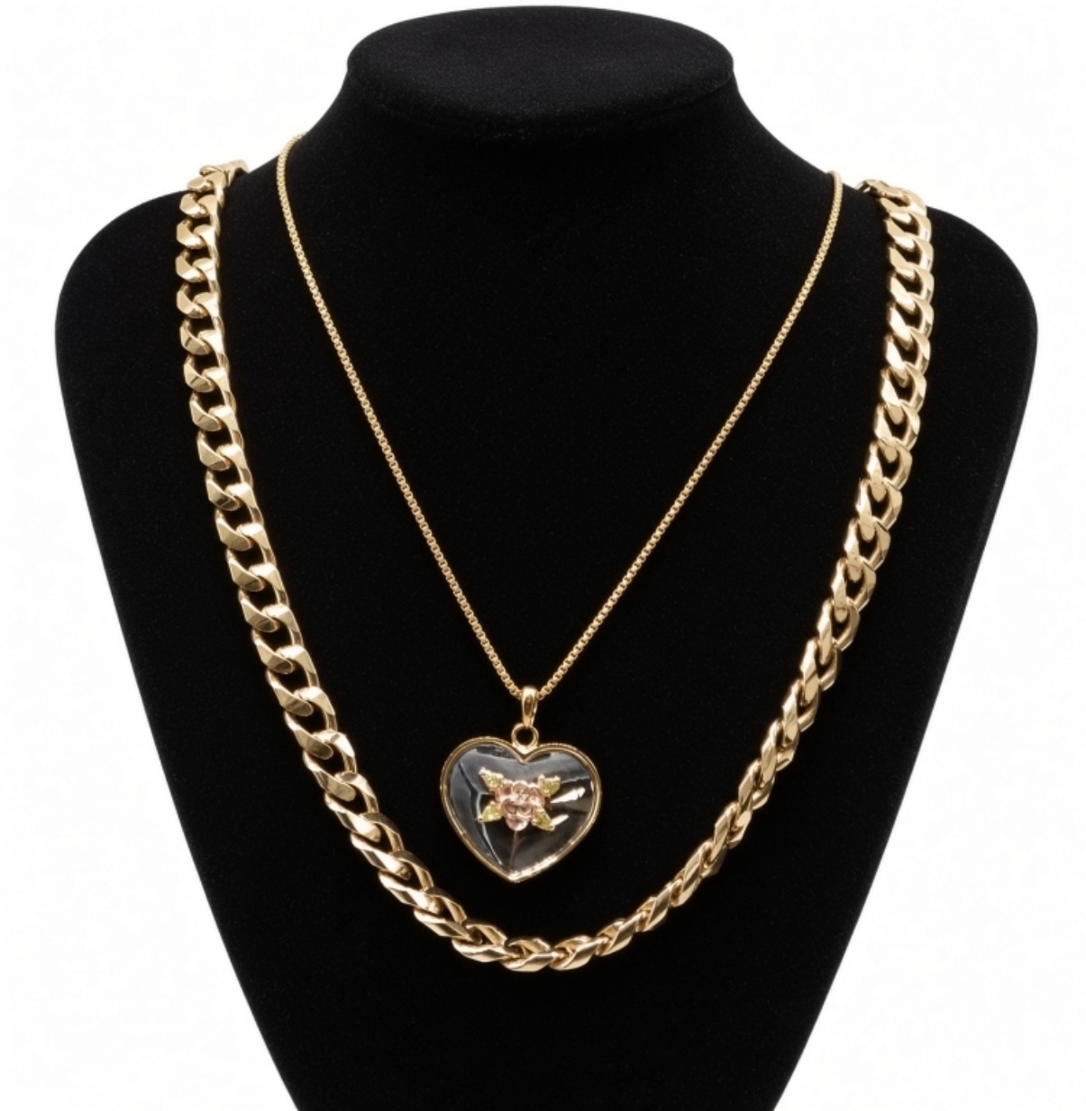 (5) Gold-Tone Necklaces