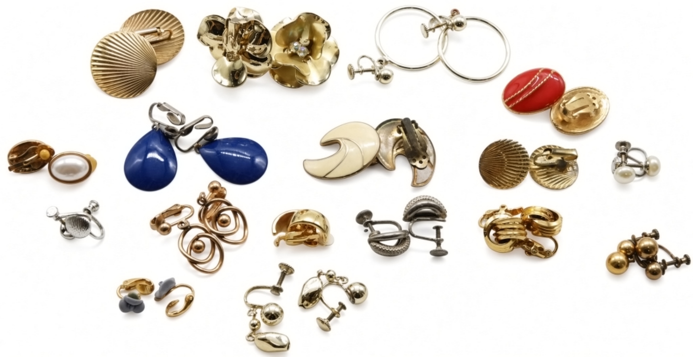 (17) Clip-On & Screw Back Earrings
