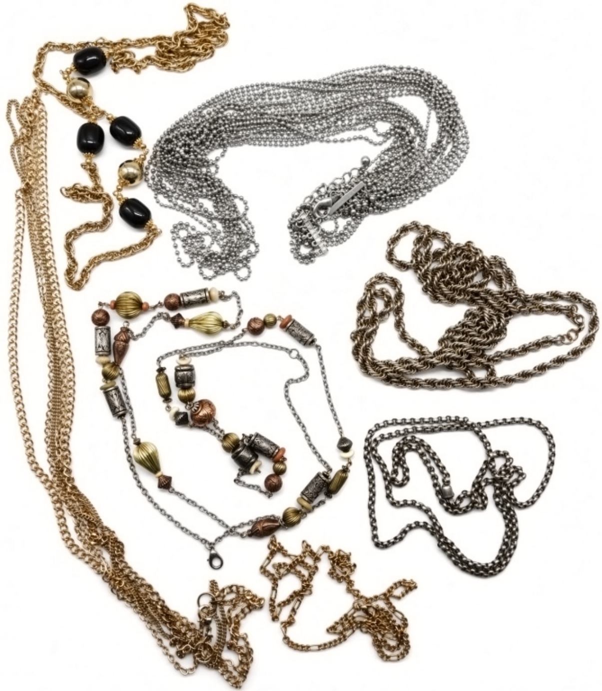 (7) Long Layered Necklaces