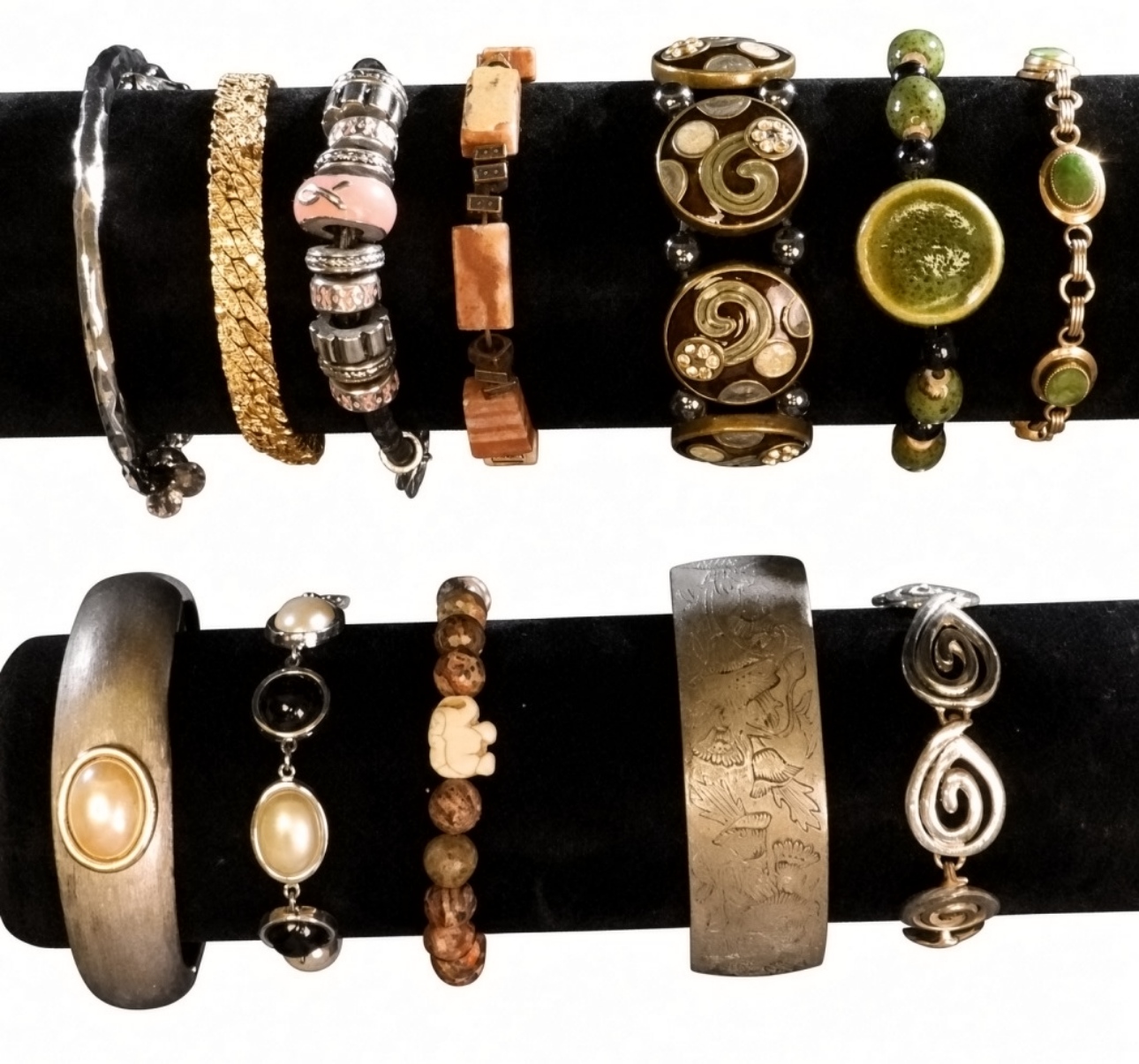 12pc Vintage & Modern Bracelet Lot