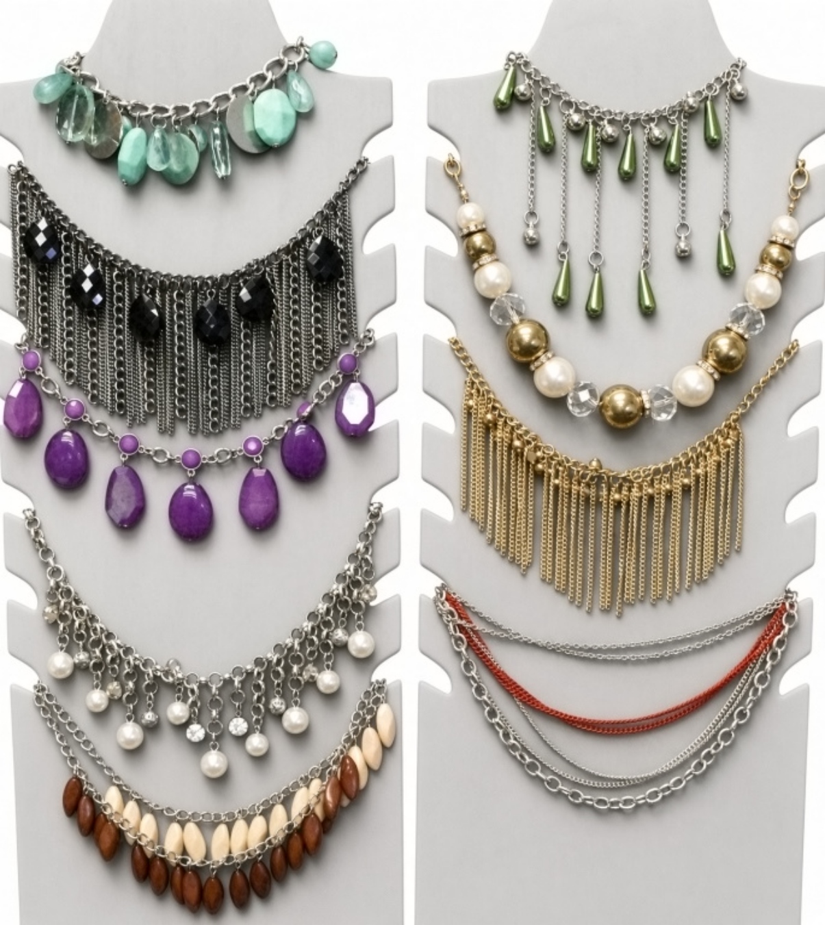 10pc Statement Necklace Lot