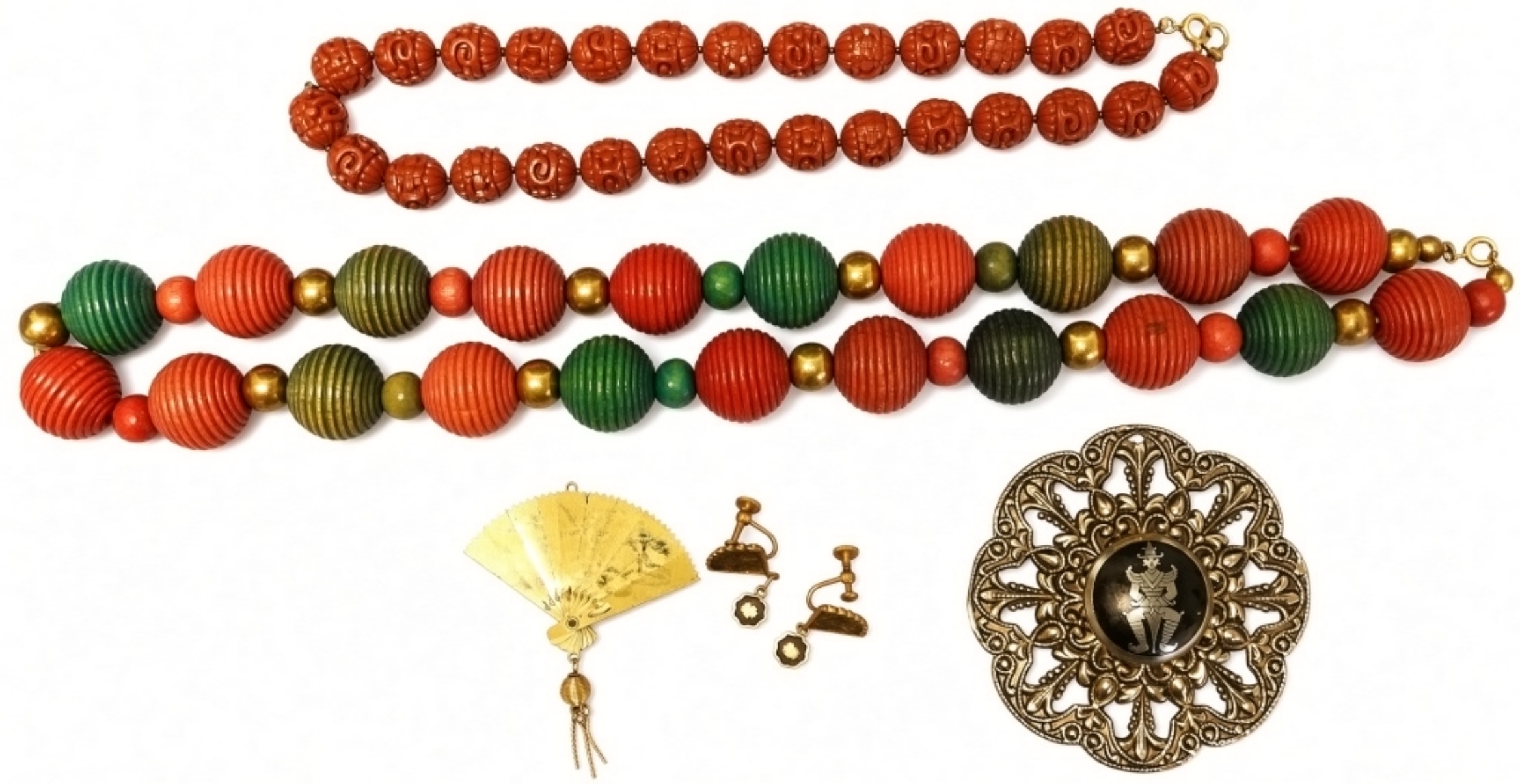 Vintage Asian-Inspired Jewelry Lot