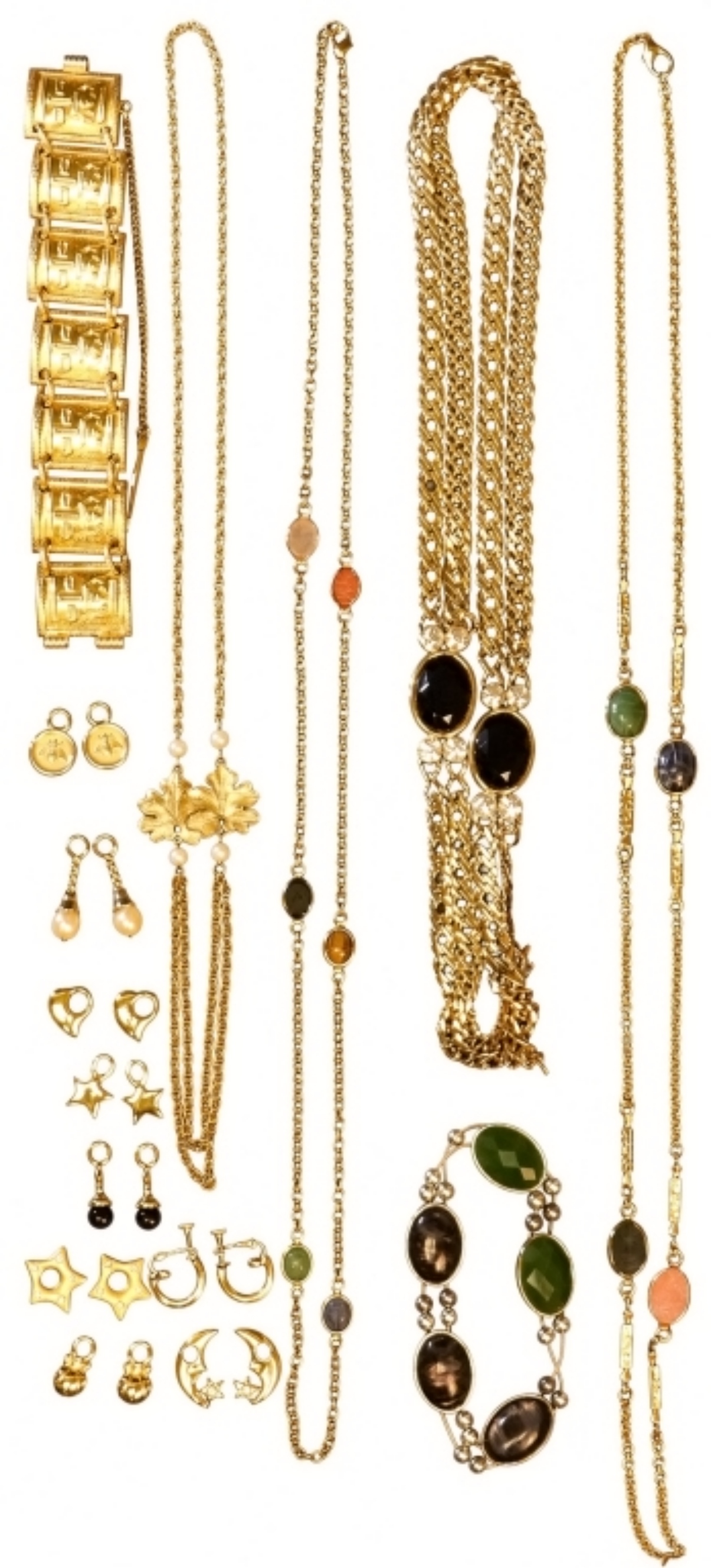Huge Vintage Gold-Tone Jewelry Lot