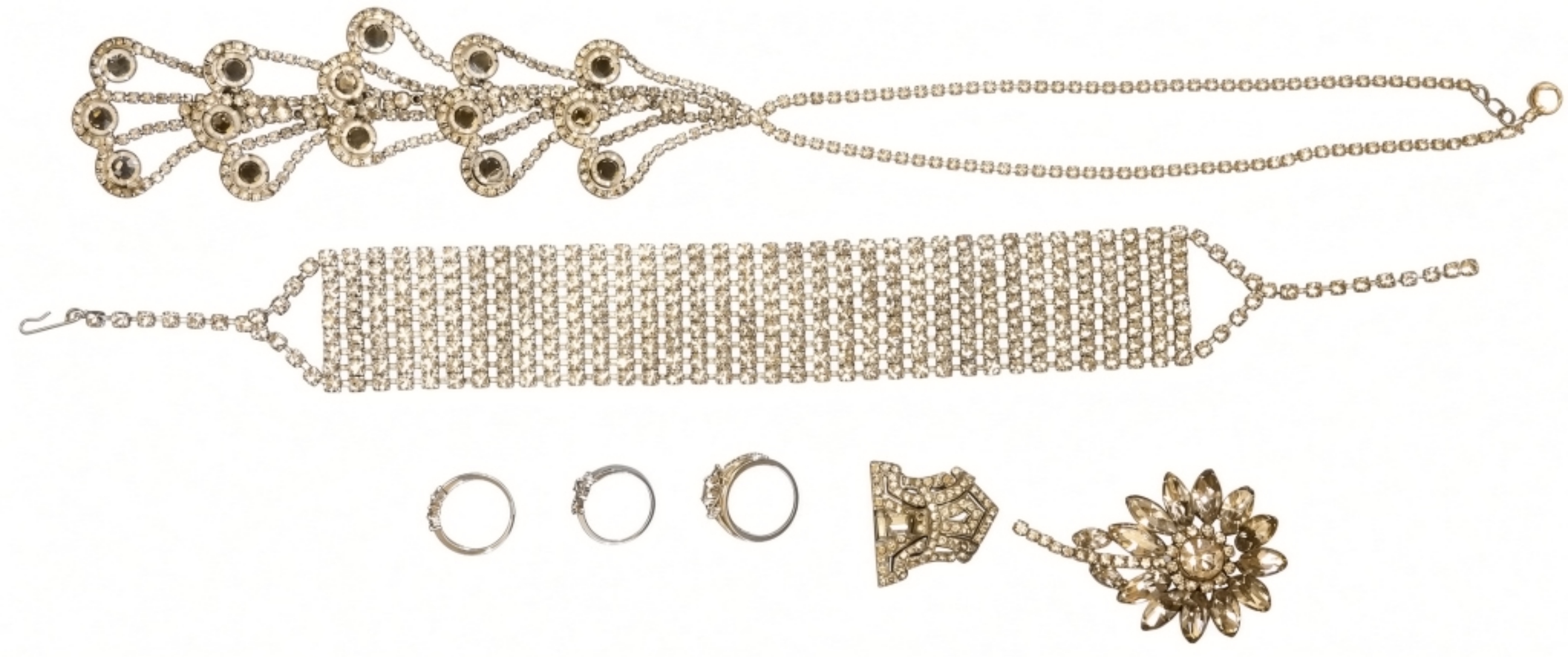 Rhinestone Jewelry Lot