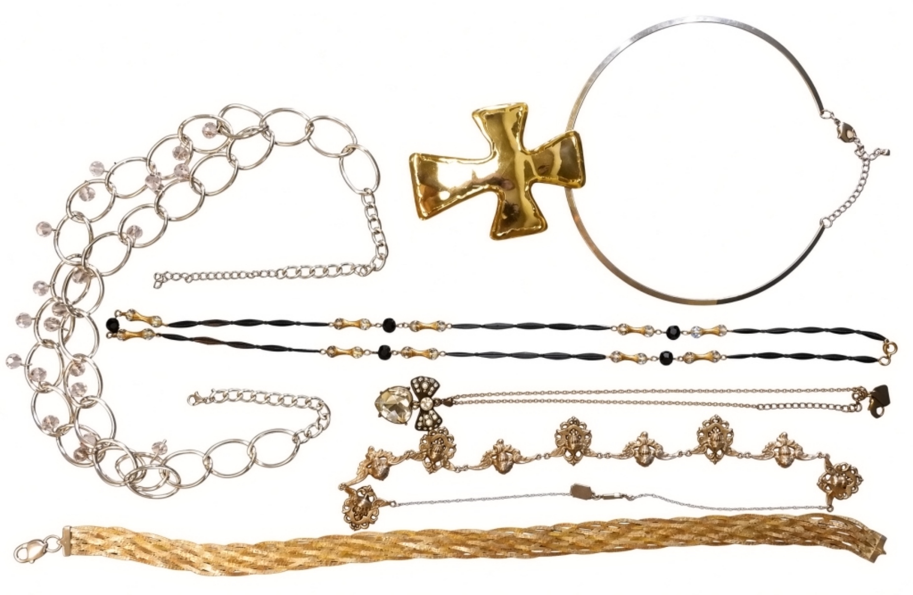 Gold & Silver Tone Necklace Lot