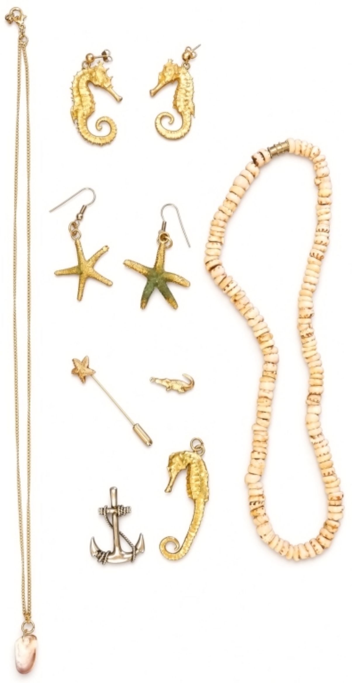 : Nautical & Beach Theme Estate Jewelry Set
