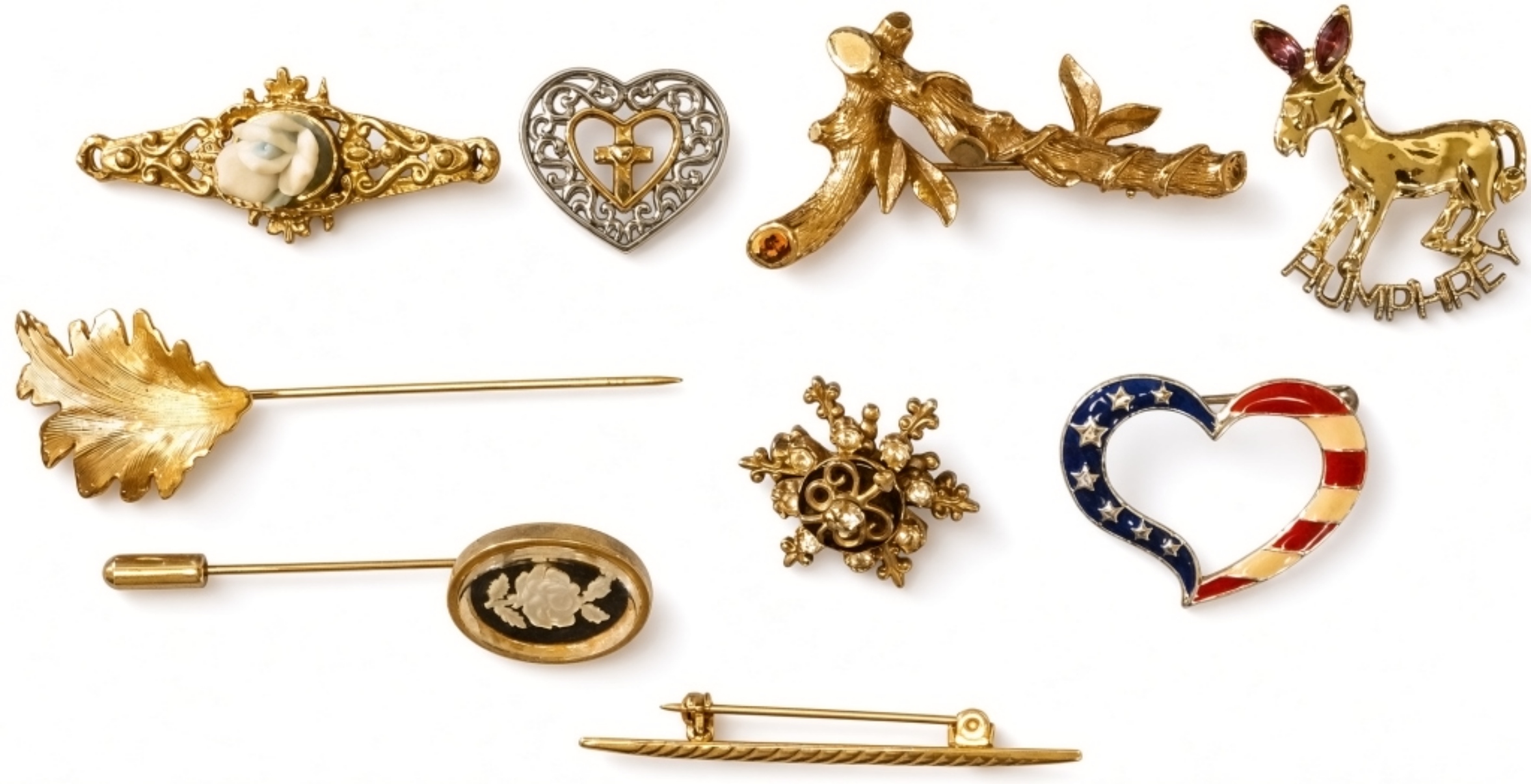 Vintage Estate Brooch Lot