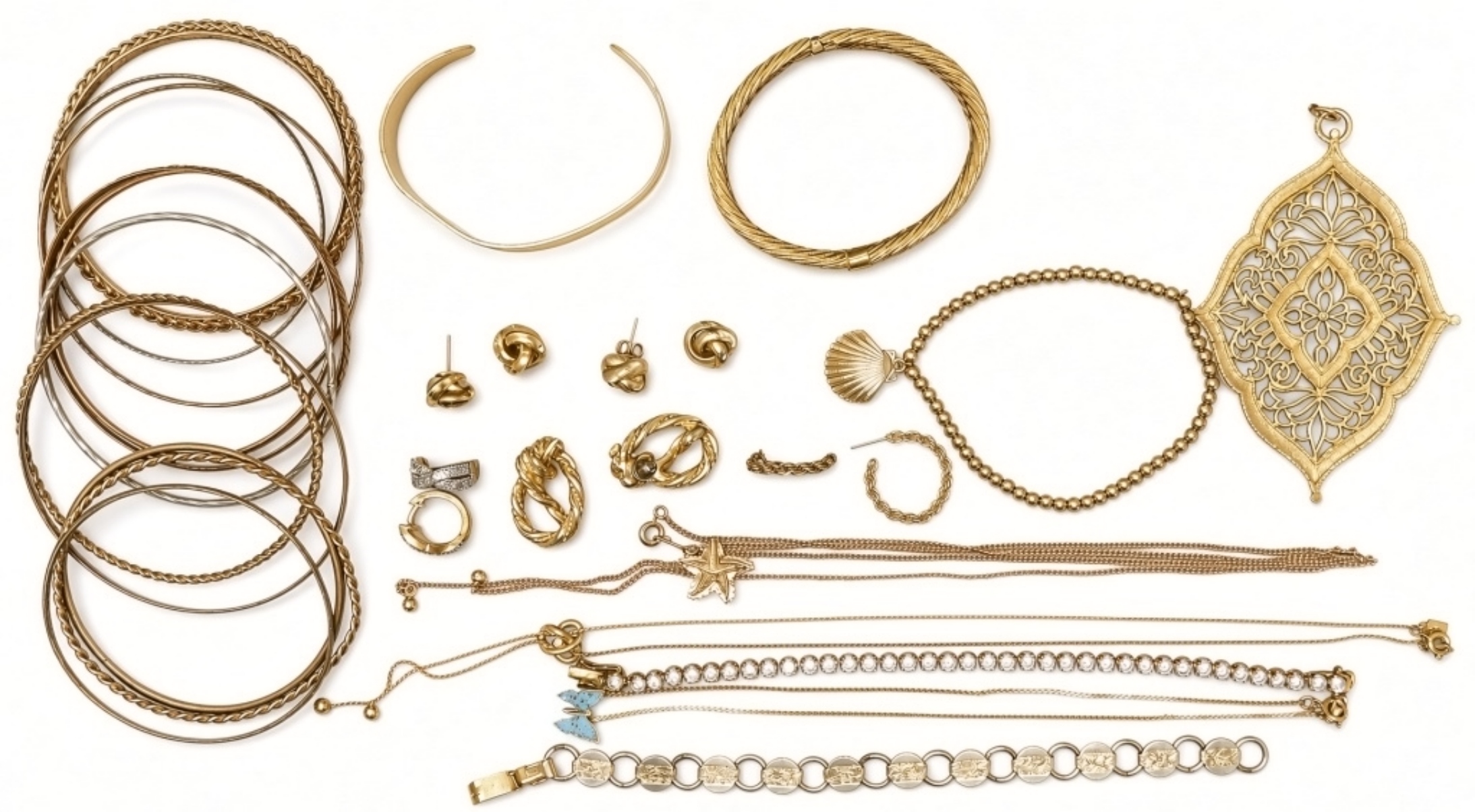 Classic Vintage Gold-Tone Jewelry Lot
