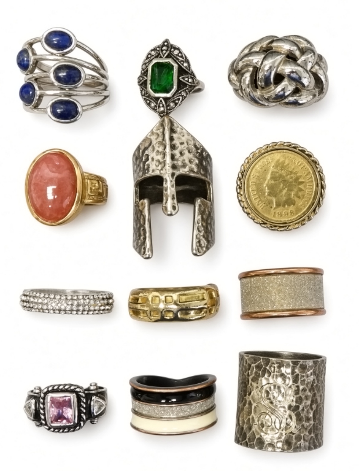 Mixed Vintage & Retro Estate Ring Lot