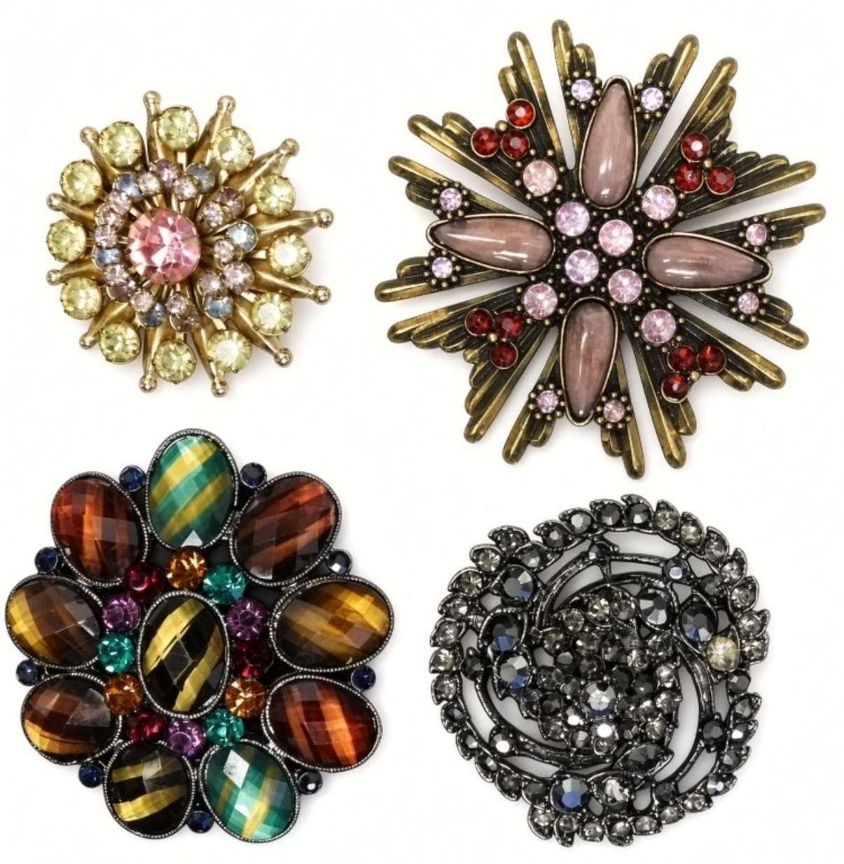 Vintage Estate Brooch Lot