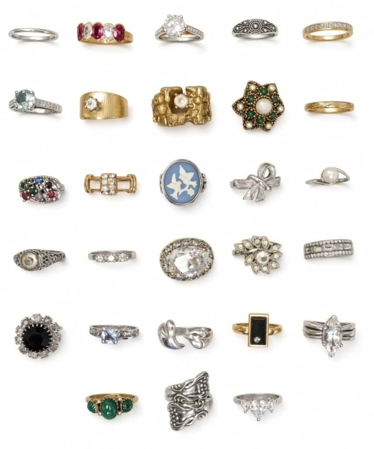 Vintage Estate Ring Lot