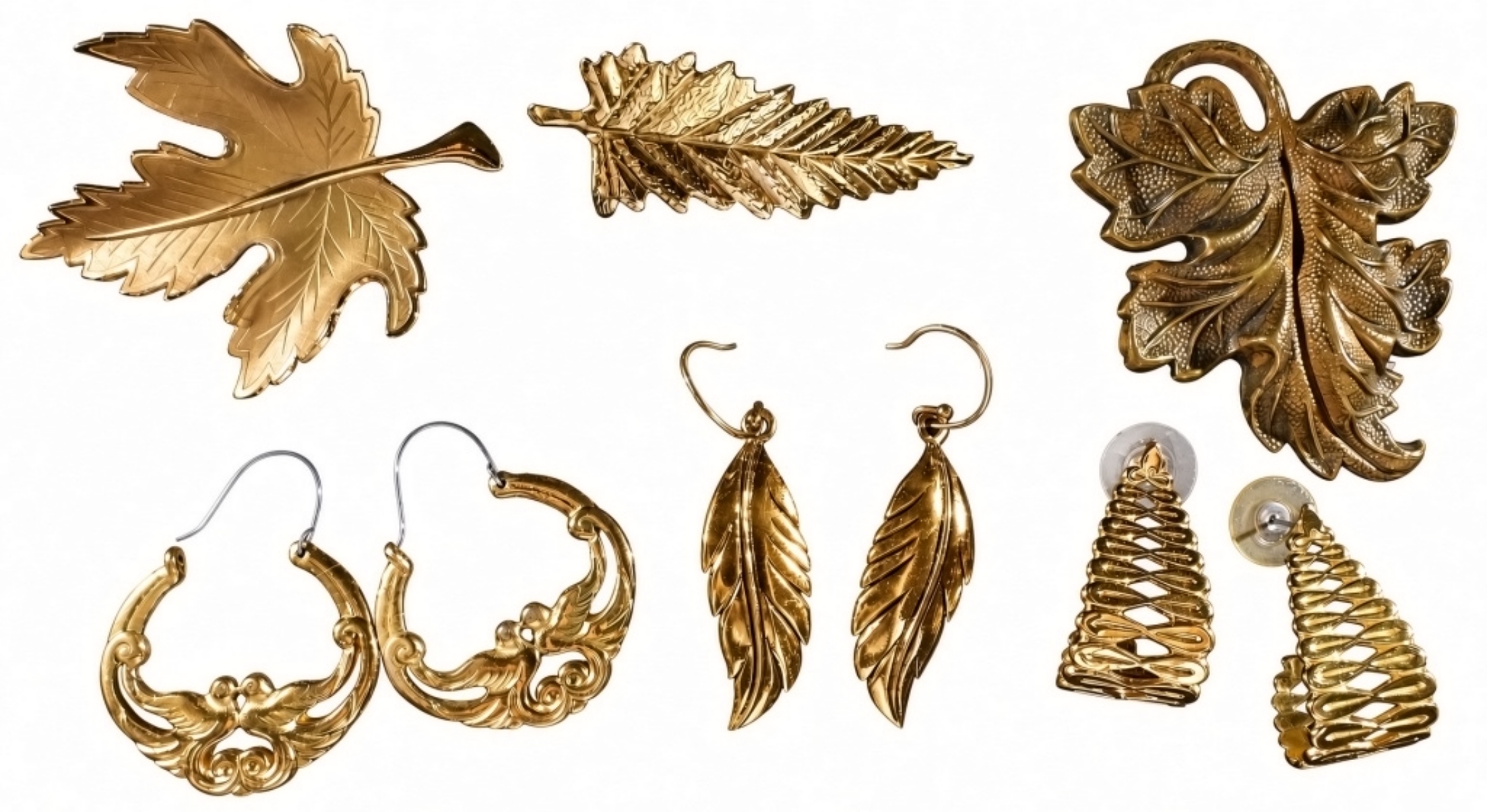 Vintage Necklace, Brooches & Earring Lot