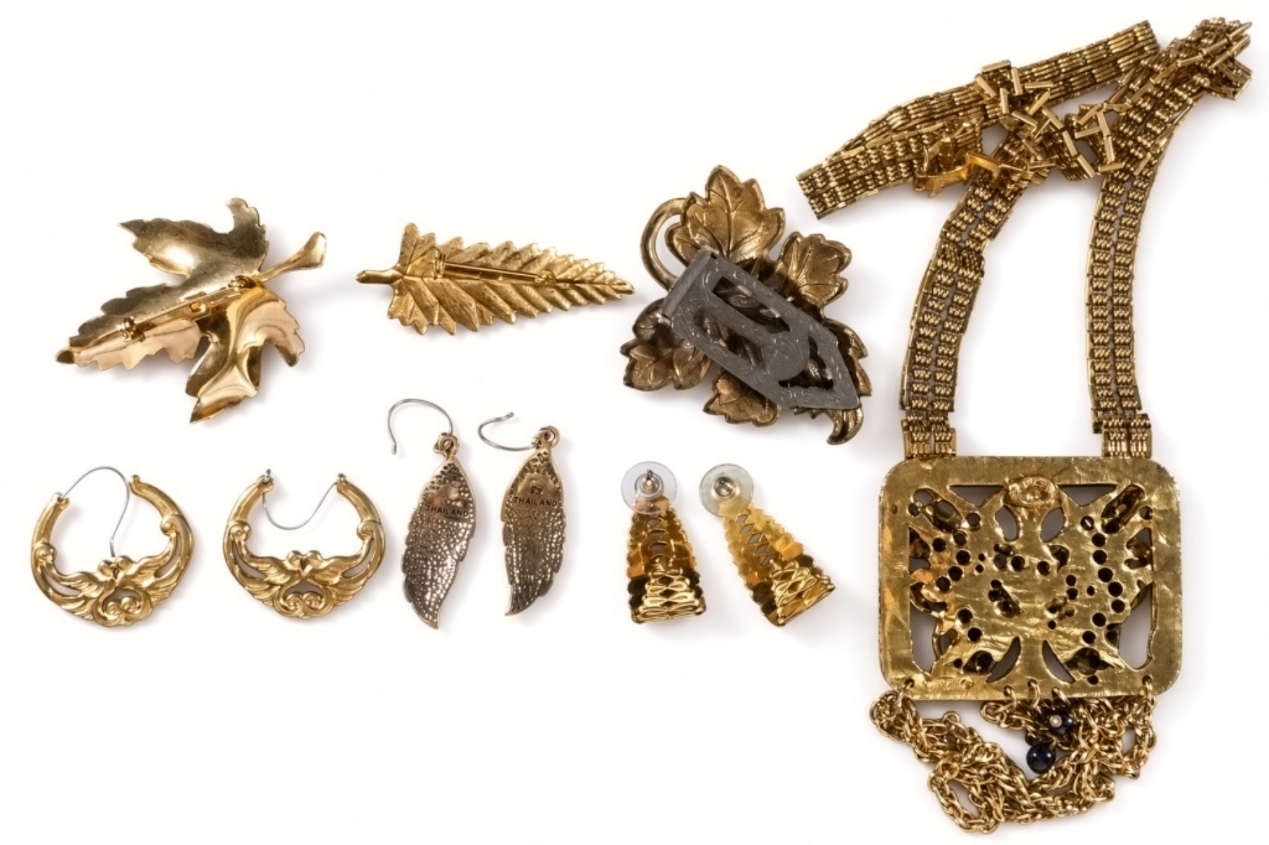 Vintage Necklace, Brooches & Earring Lot