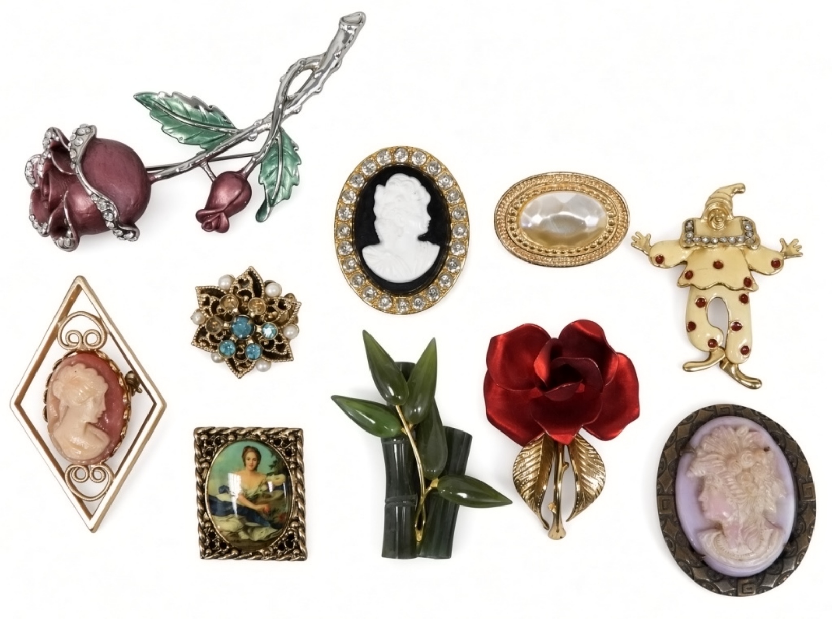 Brooch Collection 10 Piece Lot