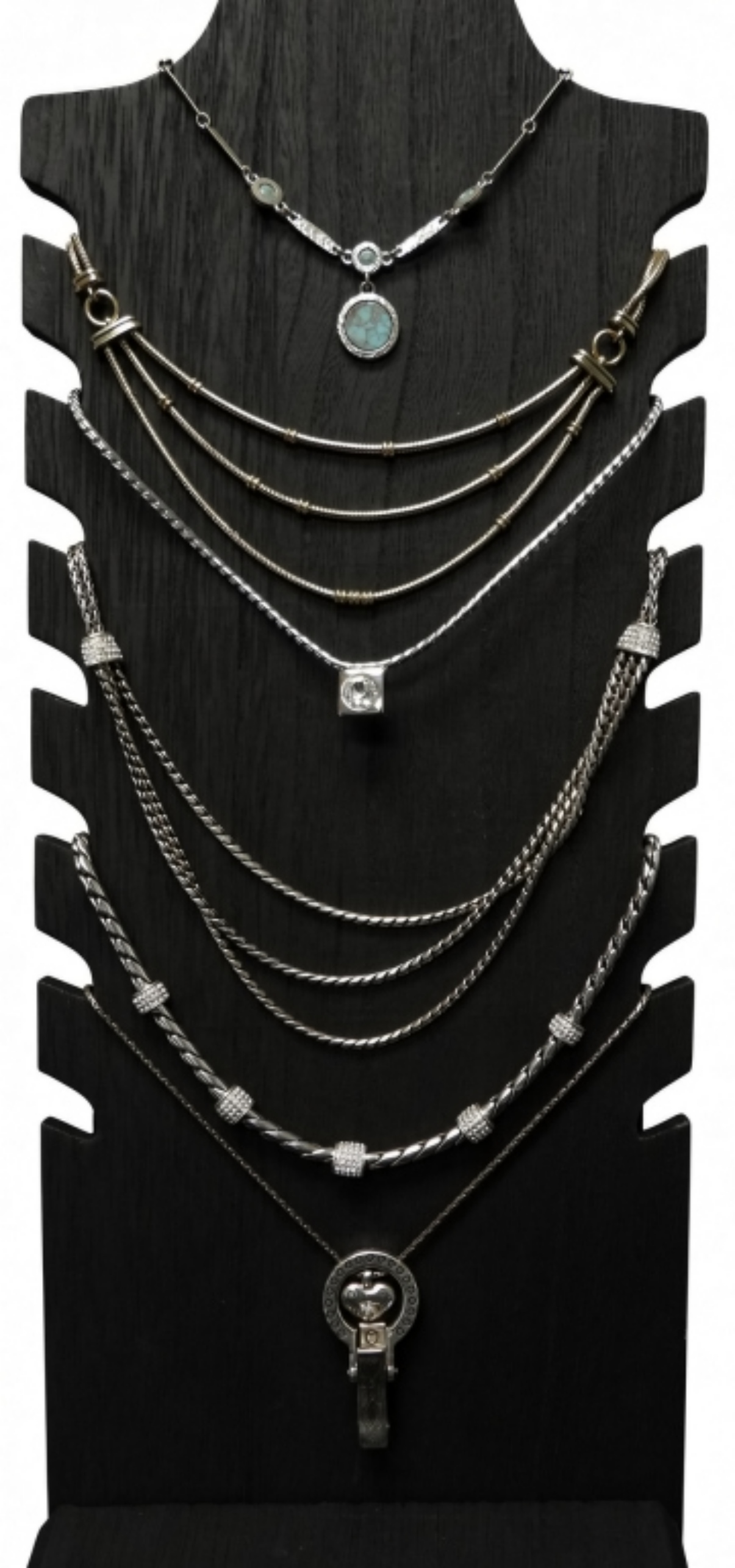 Vintage to Modern Silver-Tone Necklace Lot
