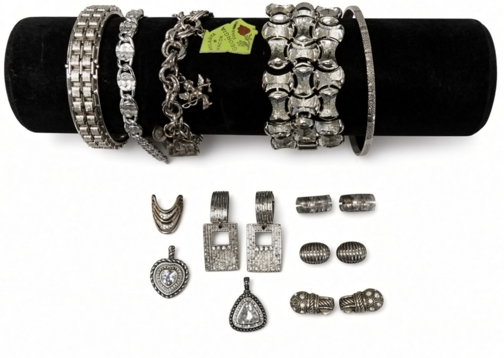 Vintage Silver-Tone Costume Jewelry Lot