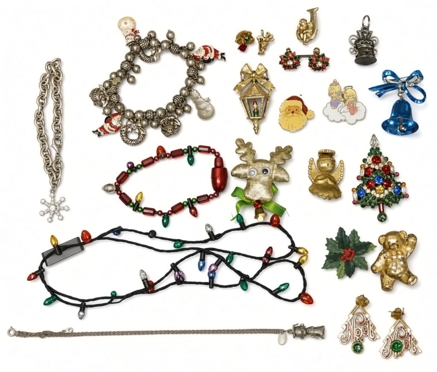 Christmas Costume Jewlery Lot