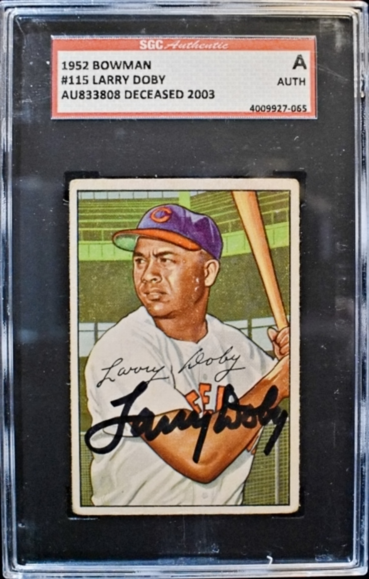 1952 Bowman Larry Doby SGC Auto Auth