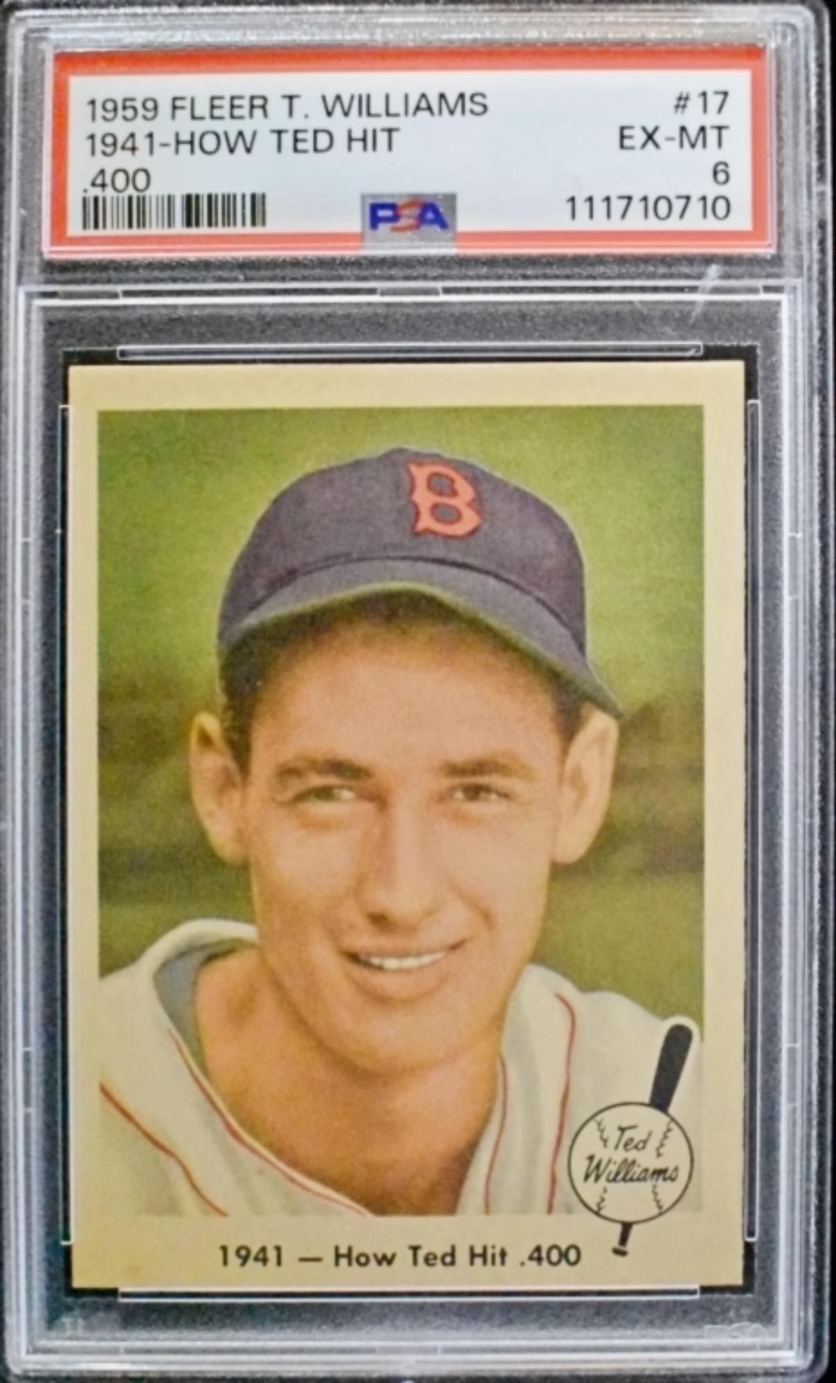1959 Fleer Ted Williams PSA 6
