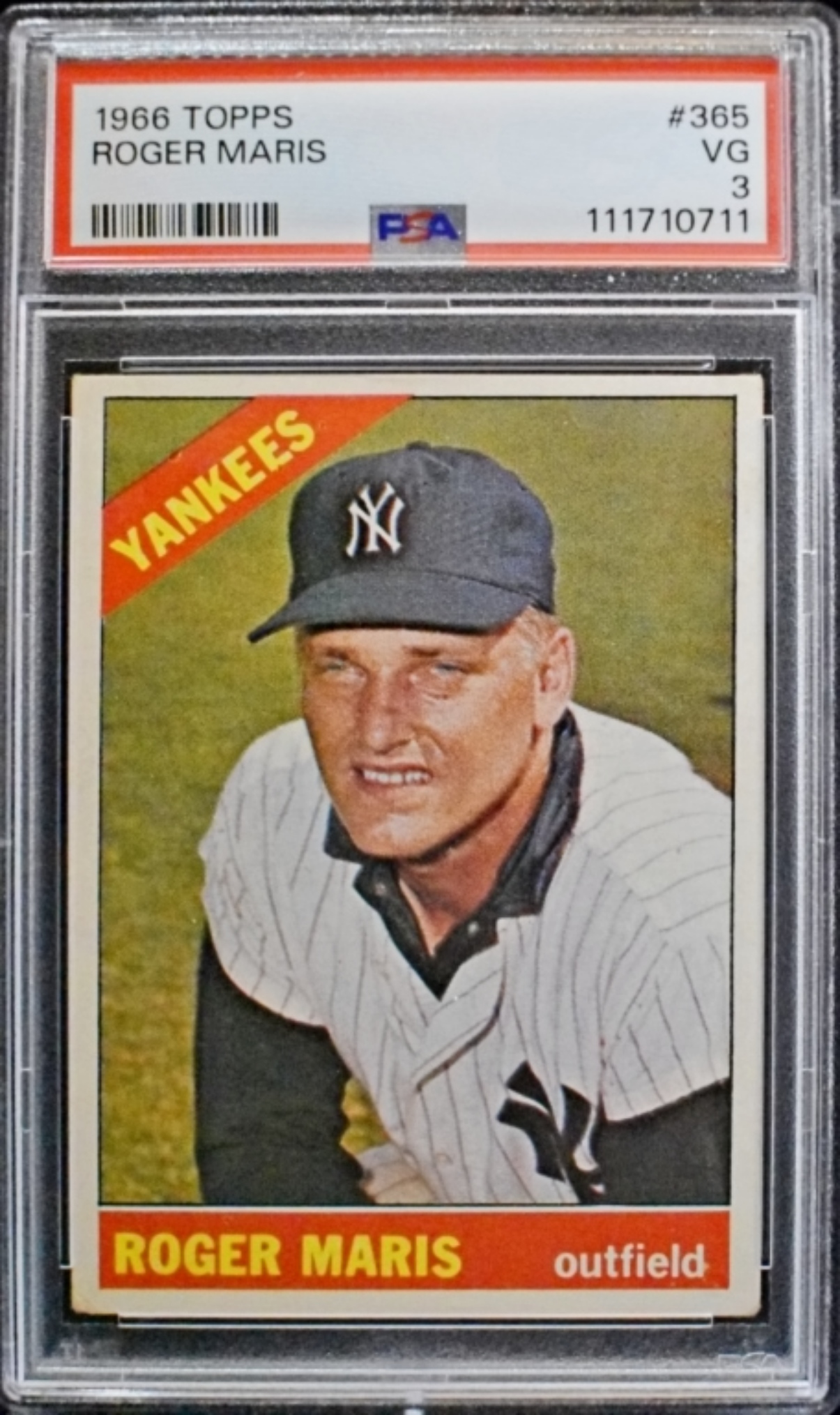 1966 Topps #365 Roger Maris PSA 3