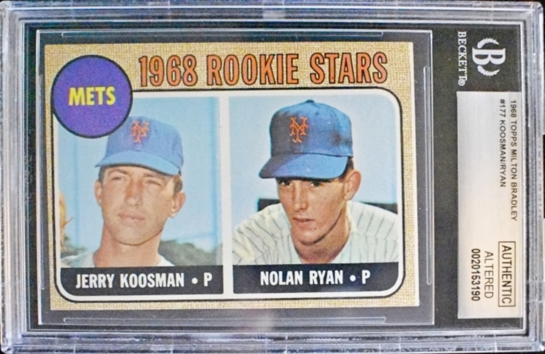 1968 Topps #177 Nolan Ryan Rookie Beckett